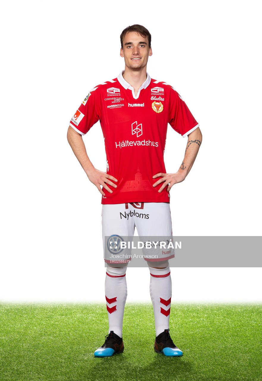 Kalmars Adam Hellborg poserar för ett porträtt den 25 februari 2019 i Kalmar.