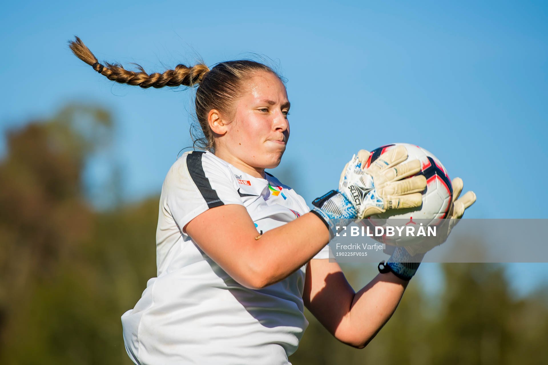 Goalkeeper Aurora Mikalsen of Norway