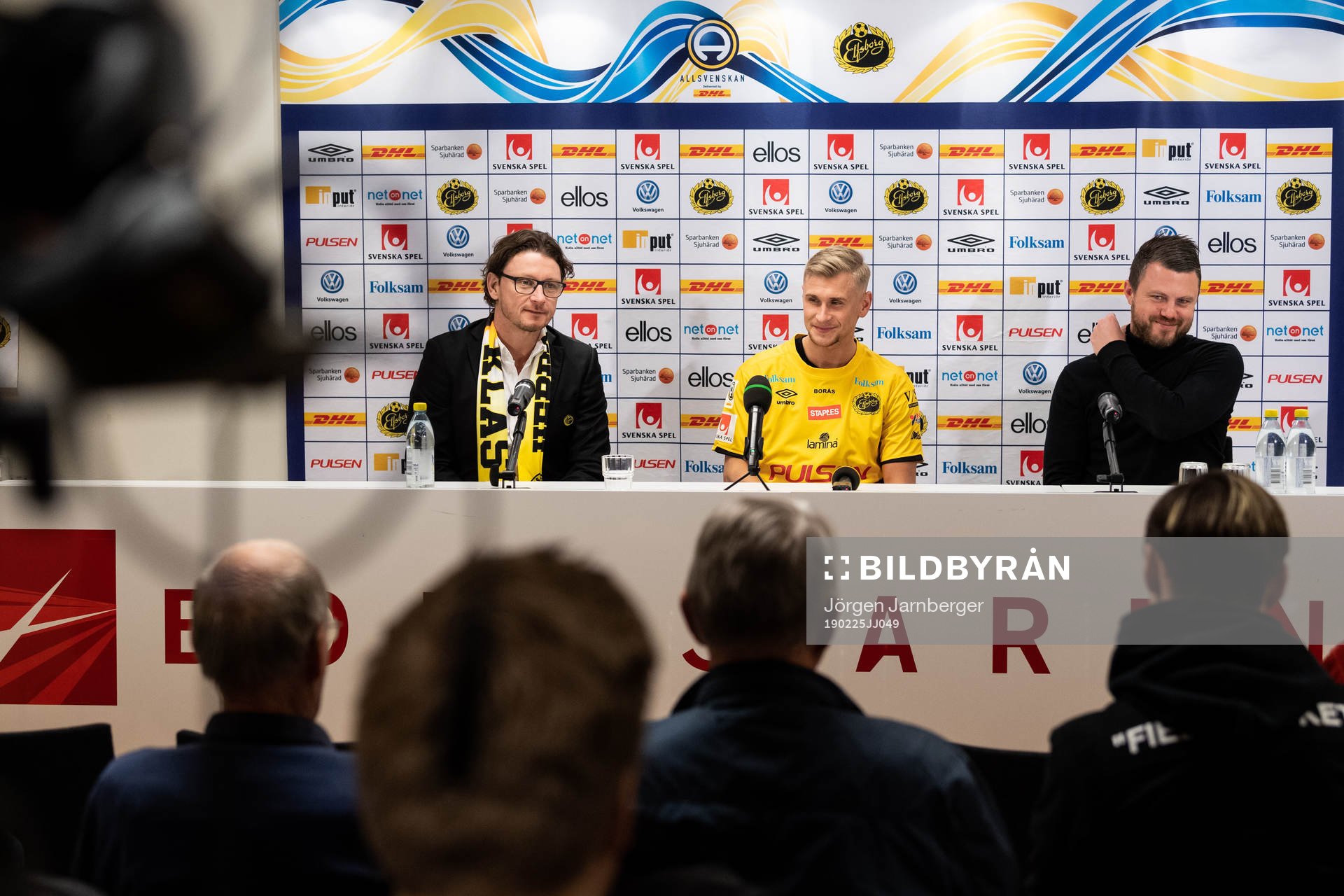 klubbchef Stefan Andreasson, nyförvärvet Simon Strand och