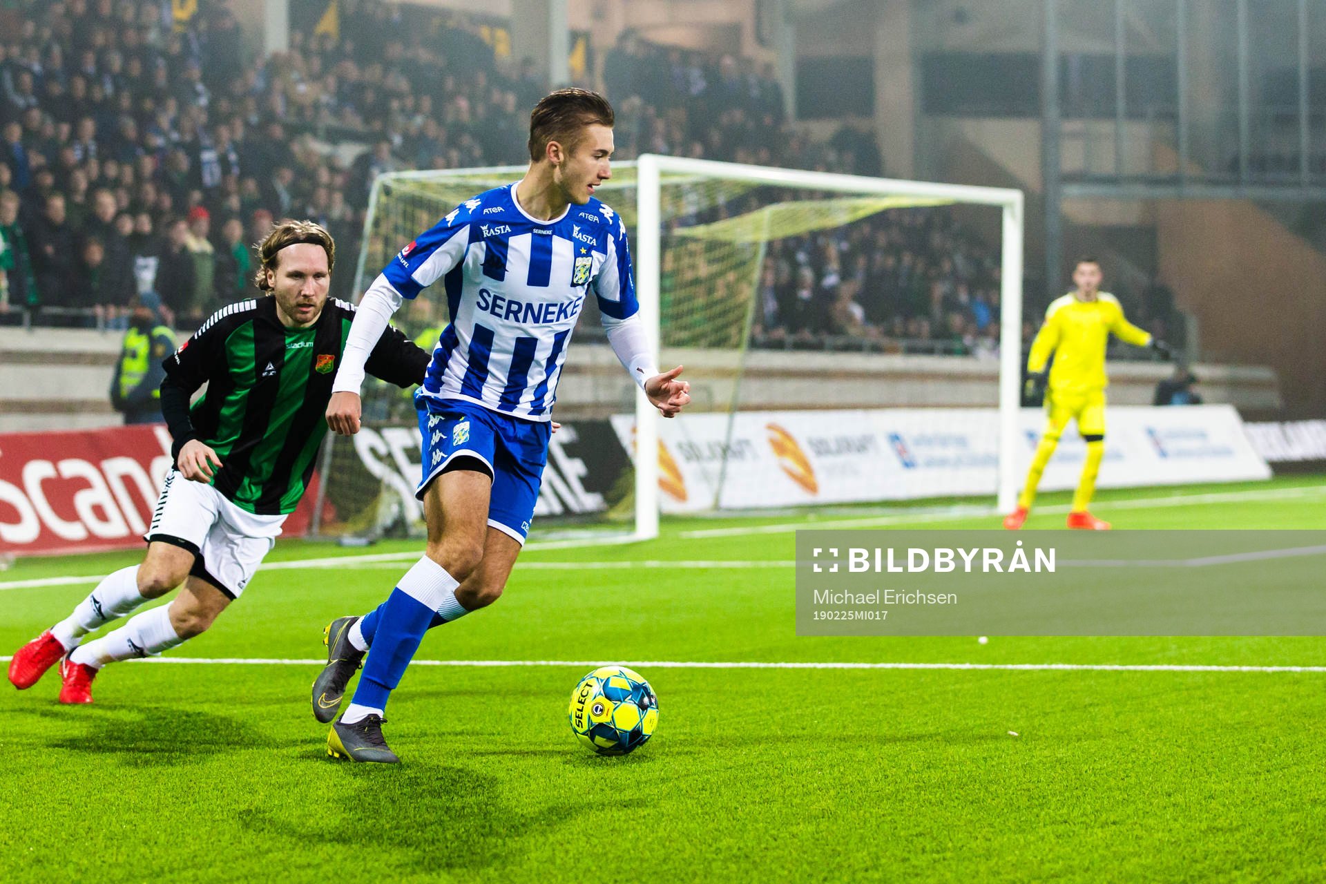 GAIS Emil Wahlström och IFK Göteborgs Benjamin Nygren