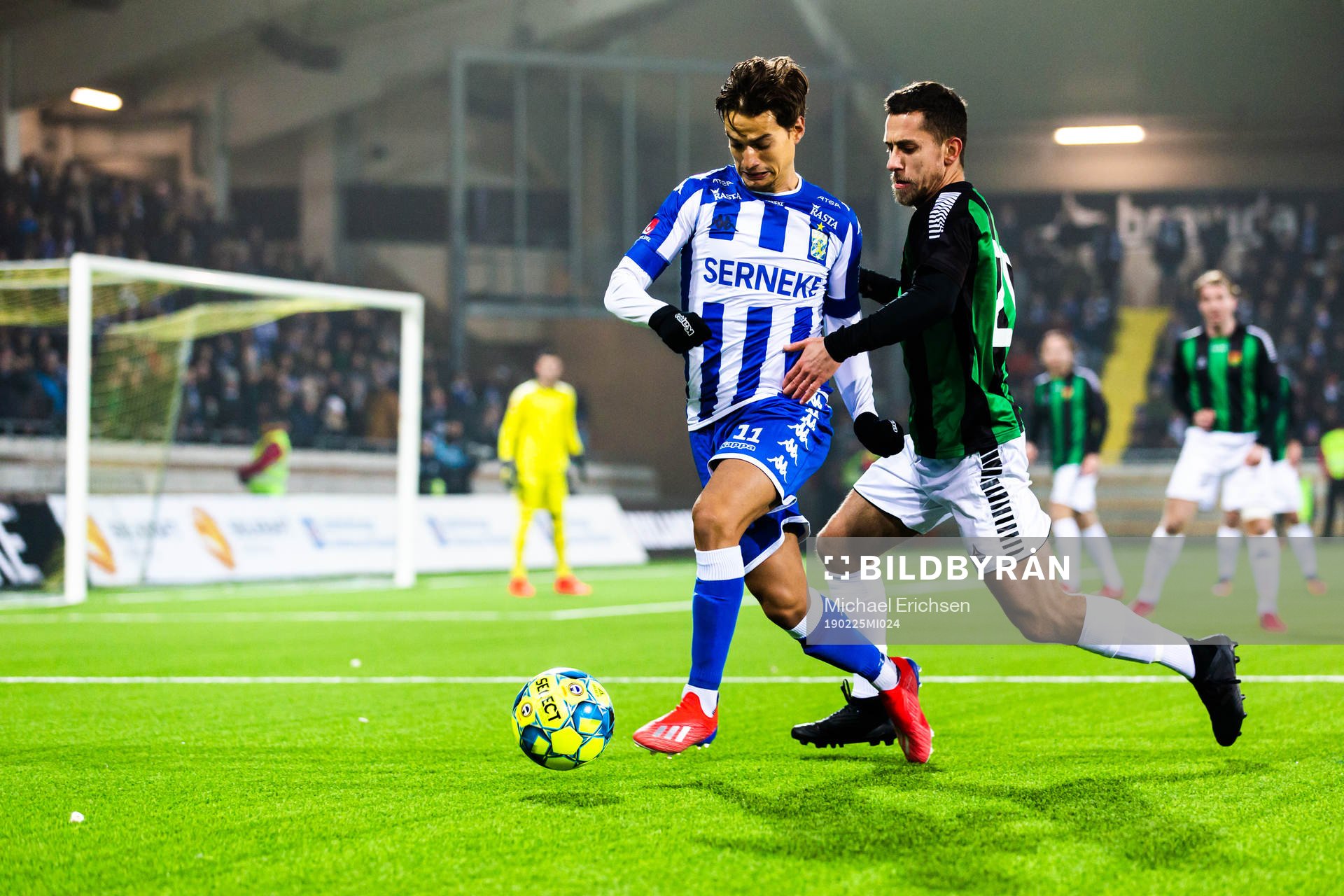 IFK Göteborgs Amin Affane och GAIS Predrag Randjelovic