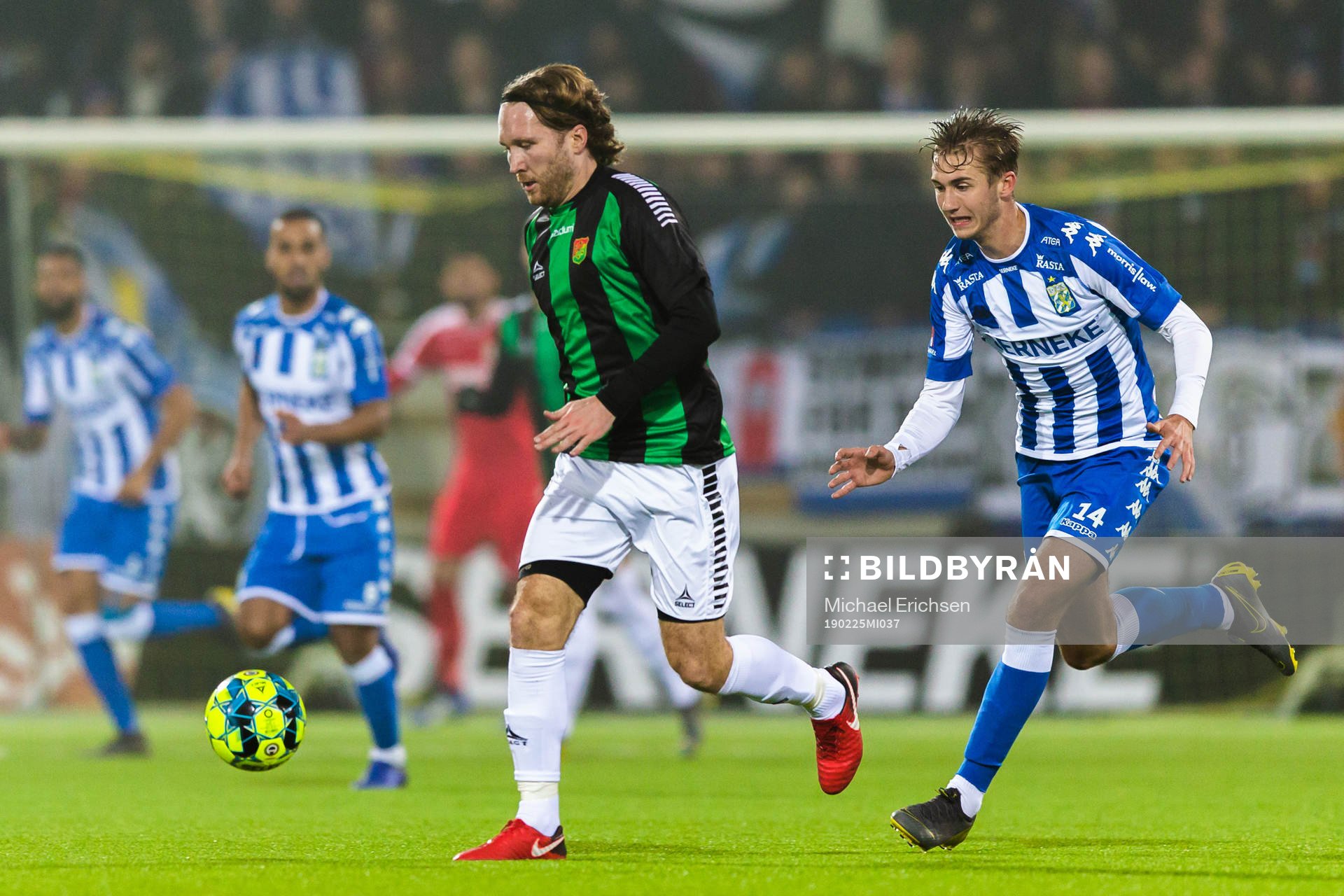 GAIS Emil Wahlström och IFK Göteborgs Benjamin Nygren