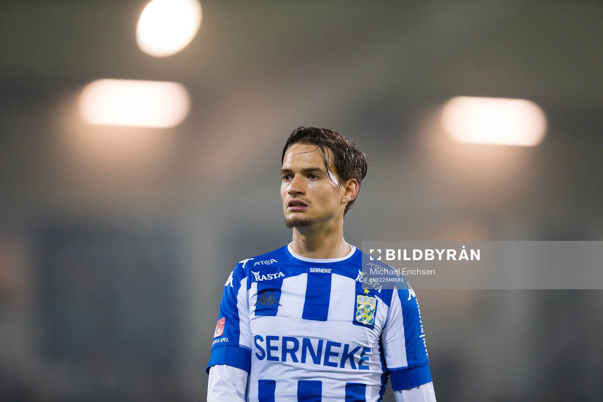 IFK Göteborgs Amin Affane under fotbollsmatchen i Svenska Cupen mellan IFK Göteborg och Gais den 25 februari 2019 i Göteborg. 