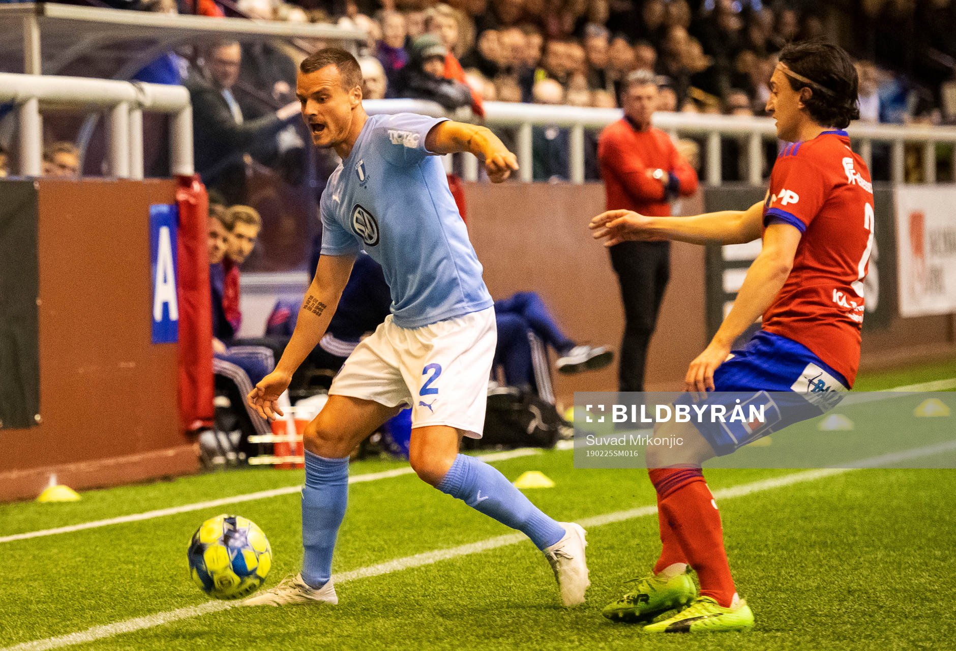Malmö FFs Eric Larsson och Östers Mattias Pavic