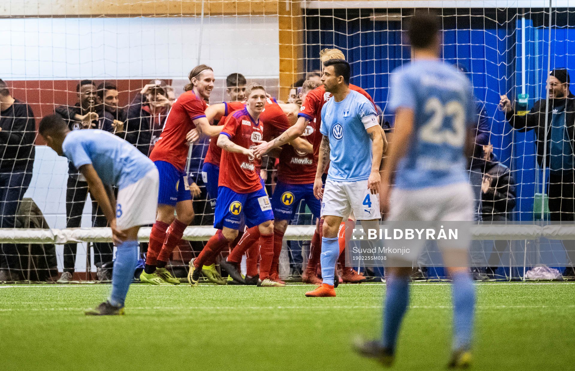 Malmö FFs Romain Gall, Behrang Safari och Marcus Antonsson