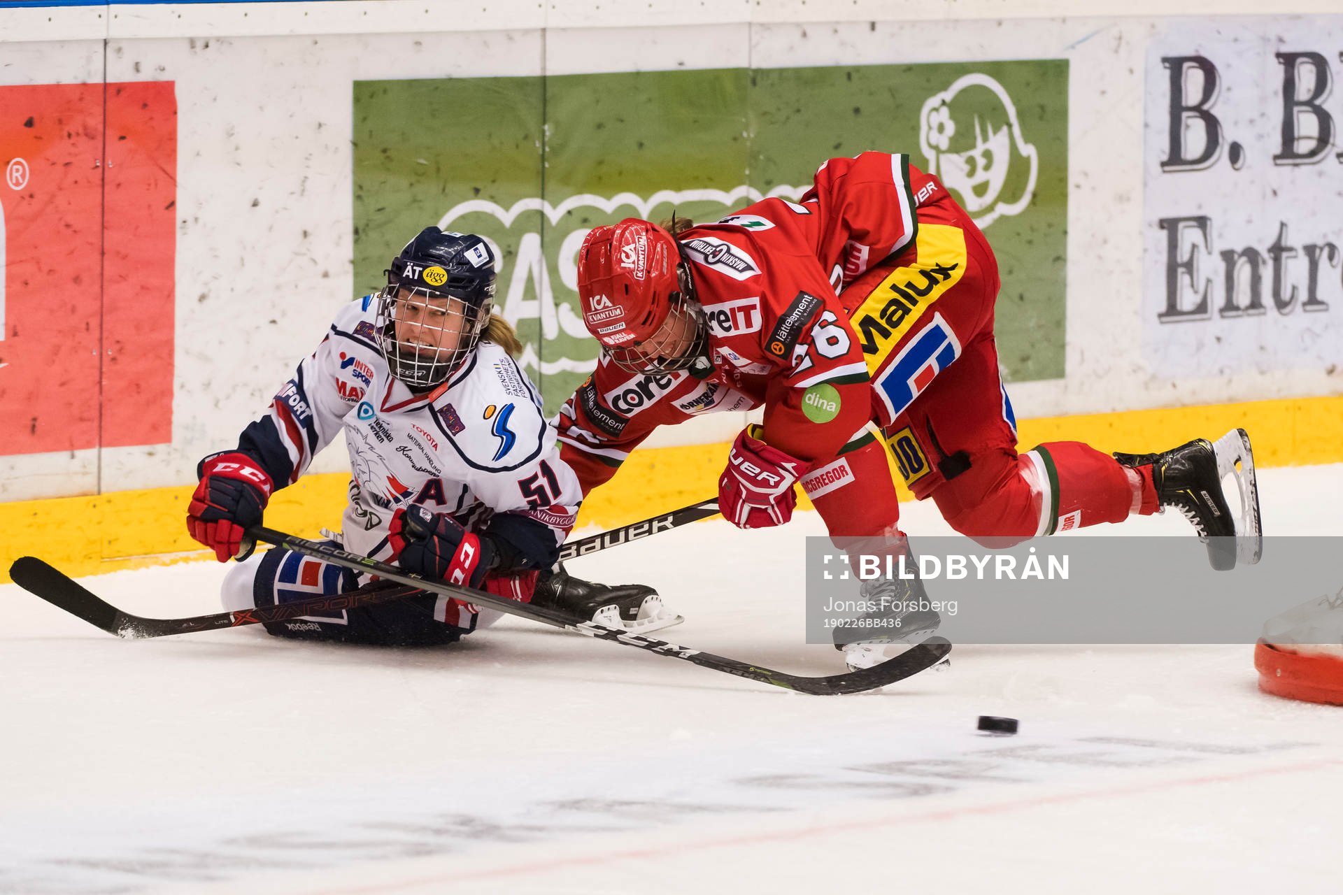 Linköpings Pernilla Winberg och Modos Marion Allemoz