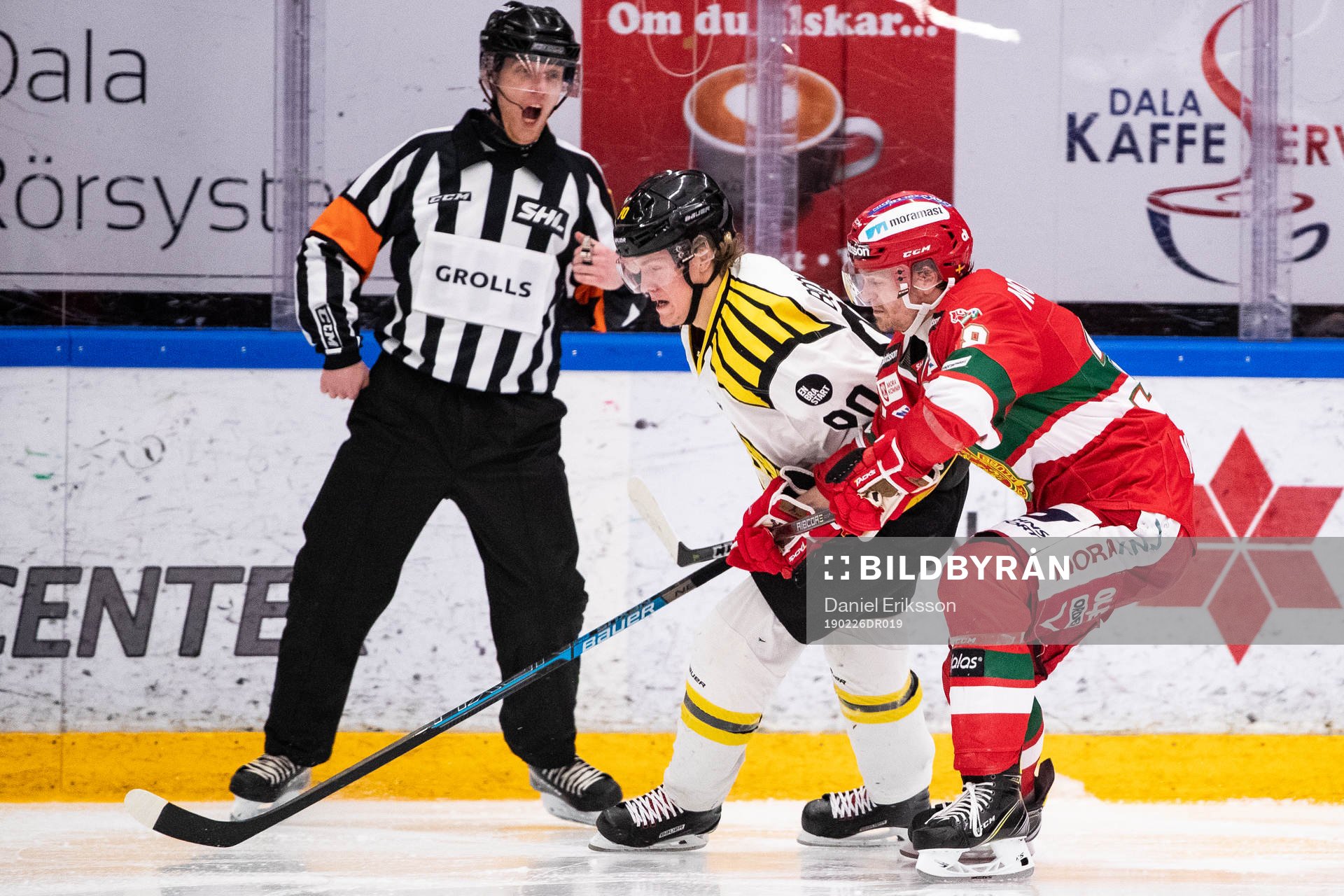 Brynäs Jesper Boqvist och Moras Adam Massuhr