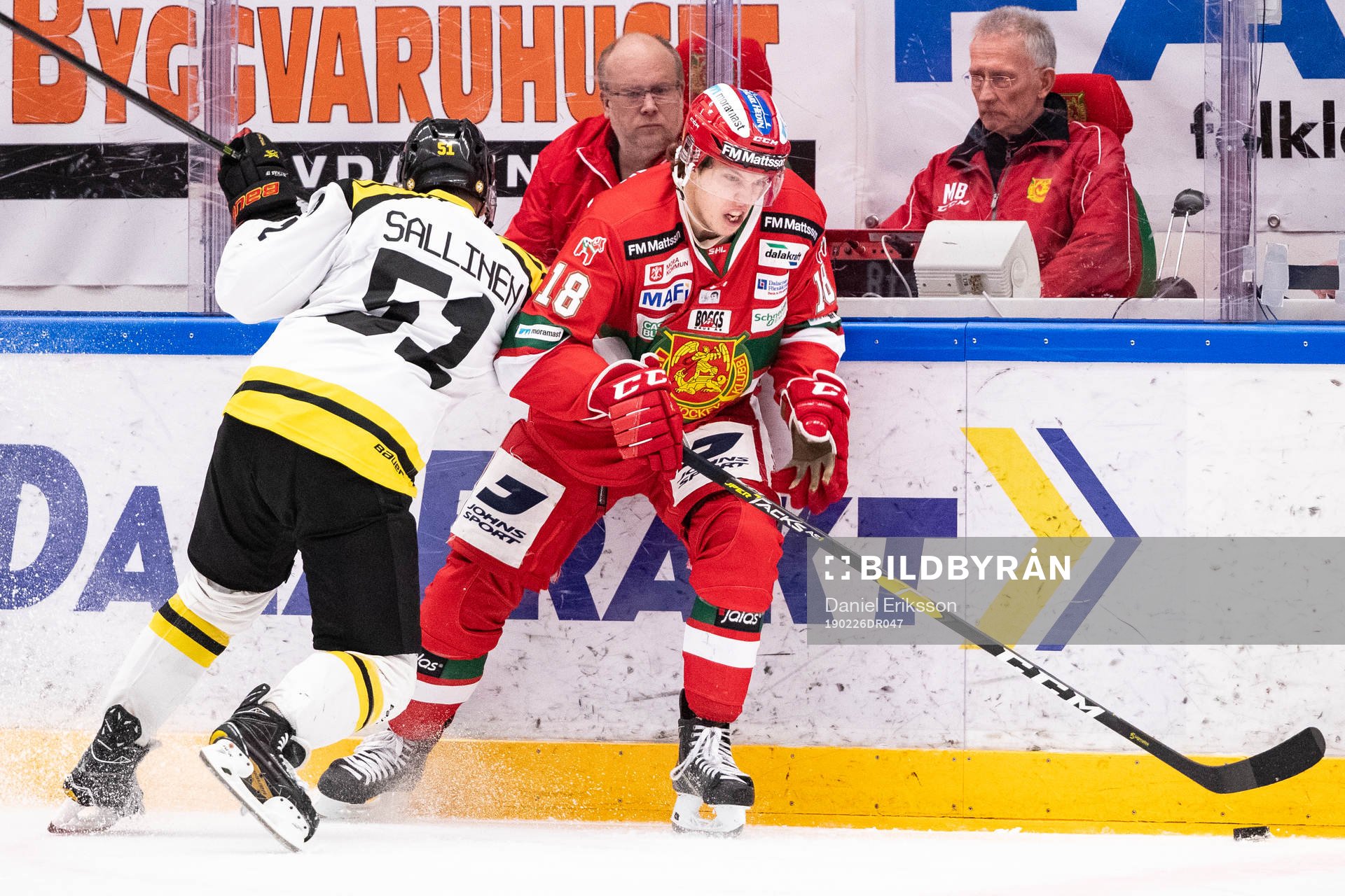 Brynäs Tomi Sallinen och Moras Emil Aronsson