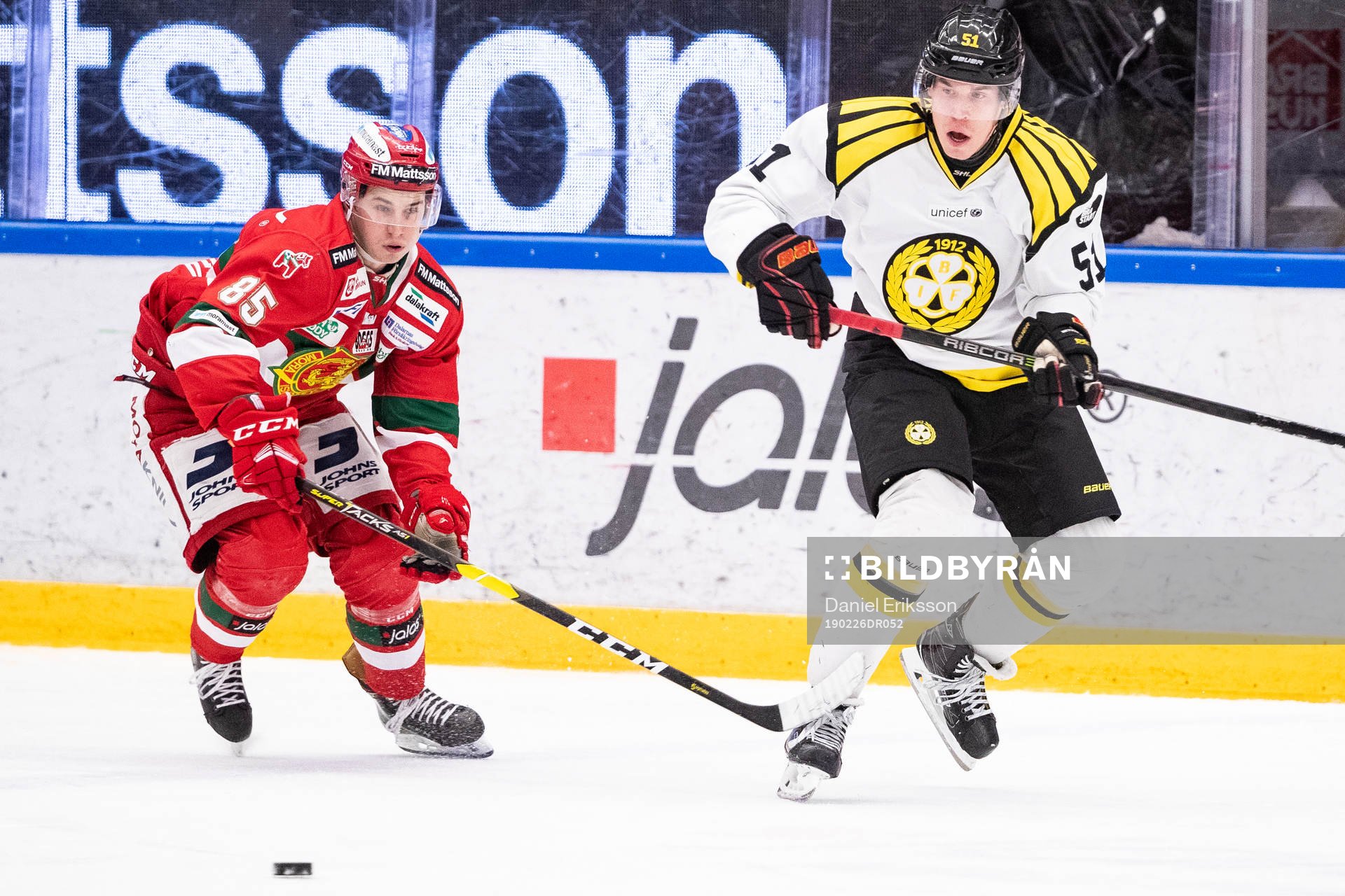 Moras Michael Haga och Brynäs Tomi Sallinen
