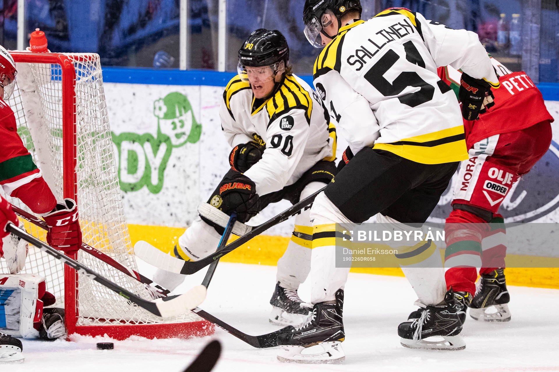 Brynäs Jesper Boqvist och Tomi Sallinen och Moras Niki