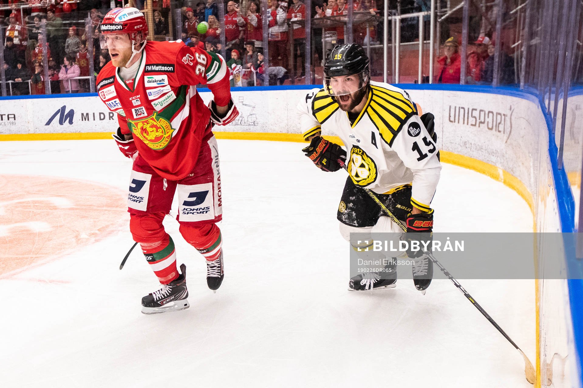 Moras Jonathan Carlsson och Brynäs Simon Bertilsson