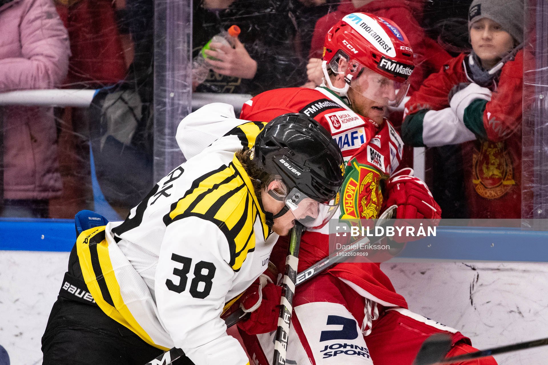 Brynäs Adrian Elefalk och Moras Jonathan Carlsson