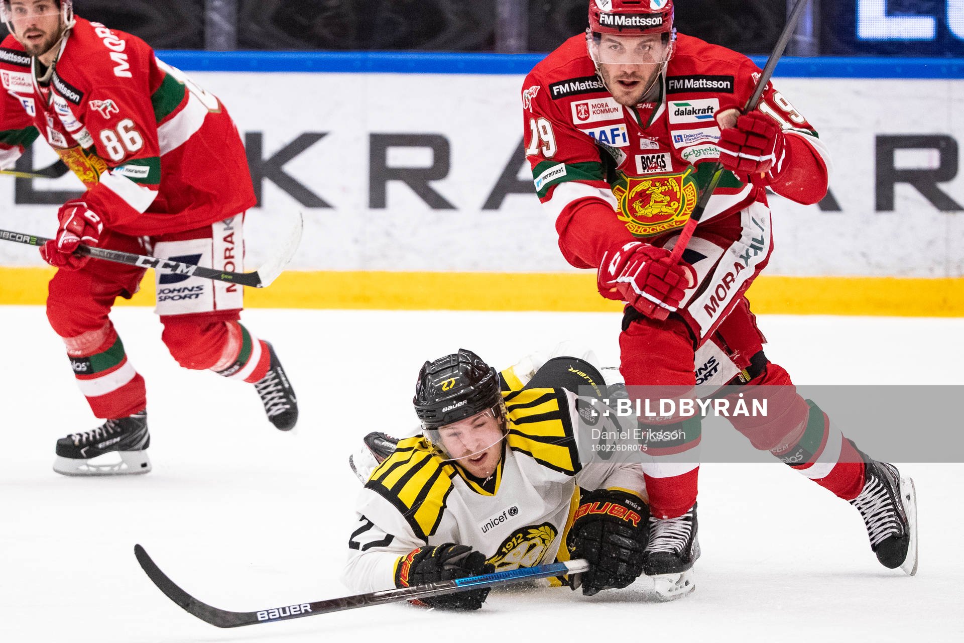 Brynäs Emil Forslund  och Moras John Persson