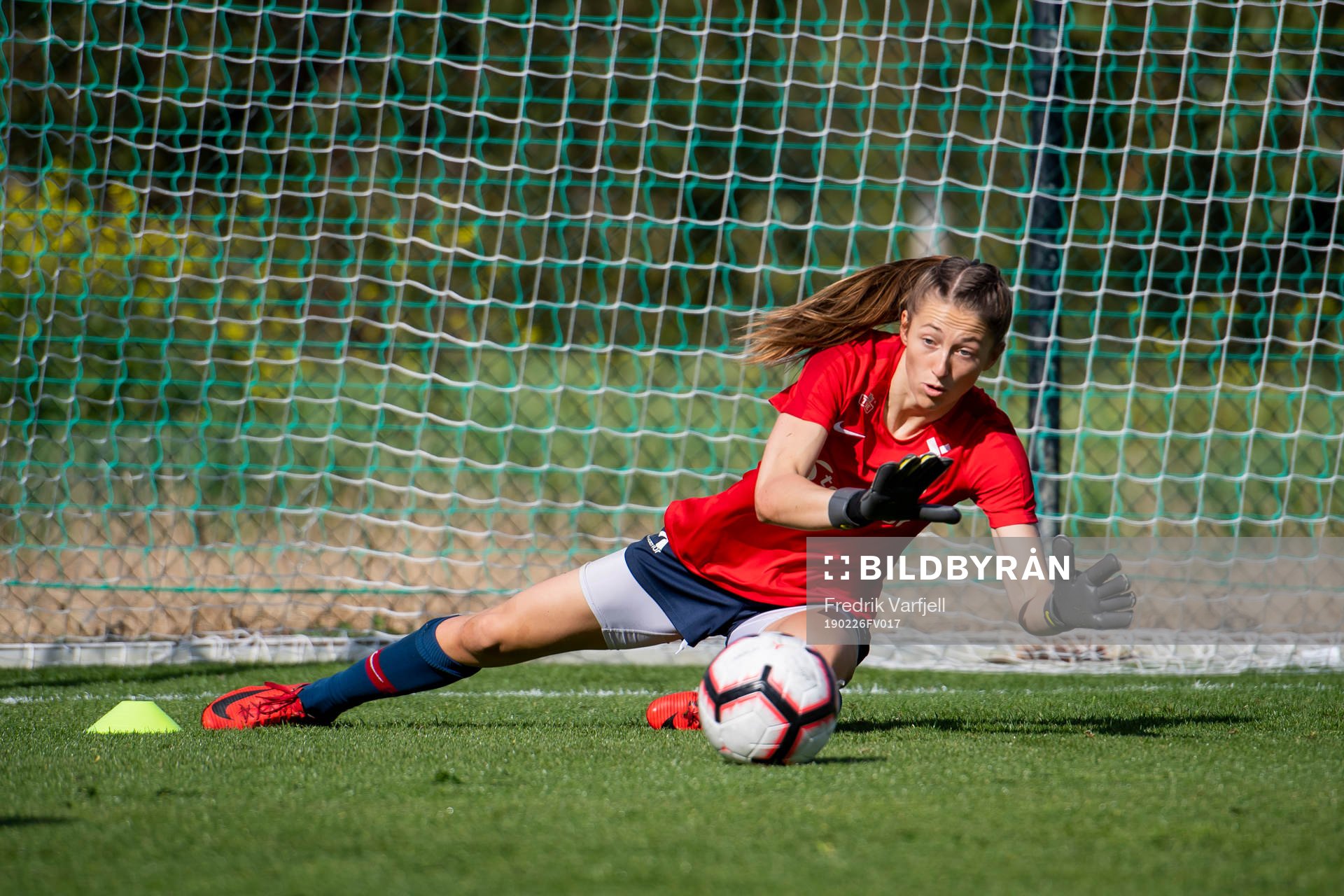 Goalkeeper Cecilie Fiskerstrand of Norway