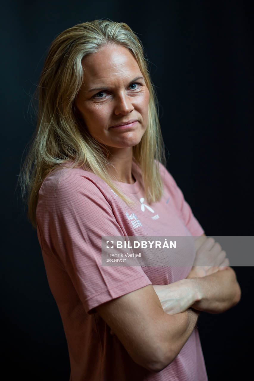 Goalkeeper Ingrid Hjelmseth of Norway poses for a portrait
