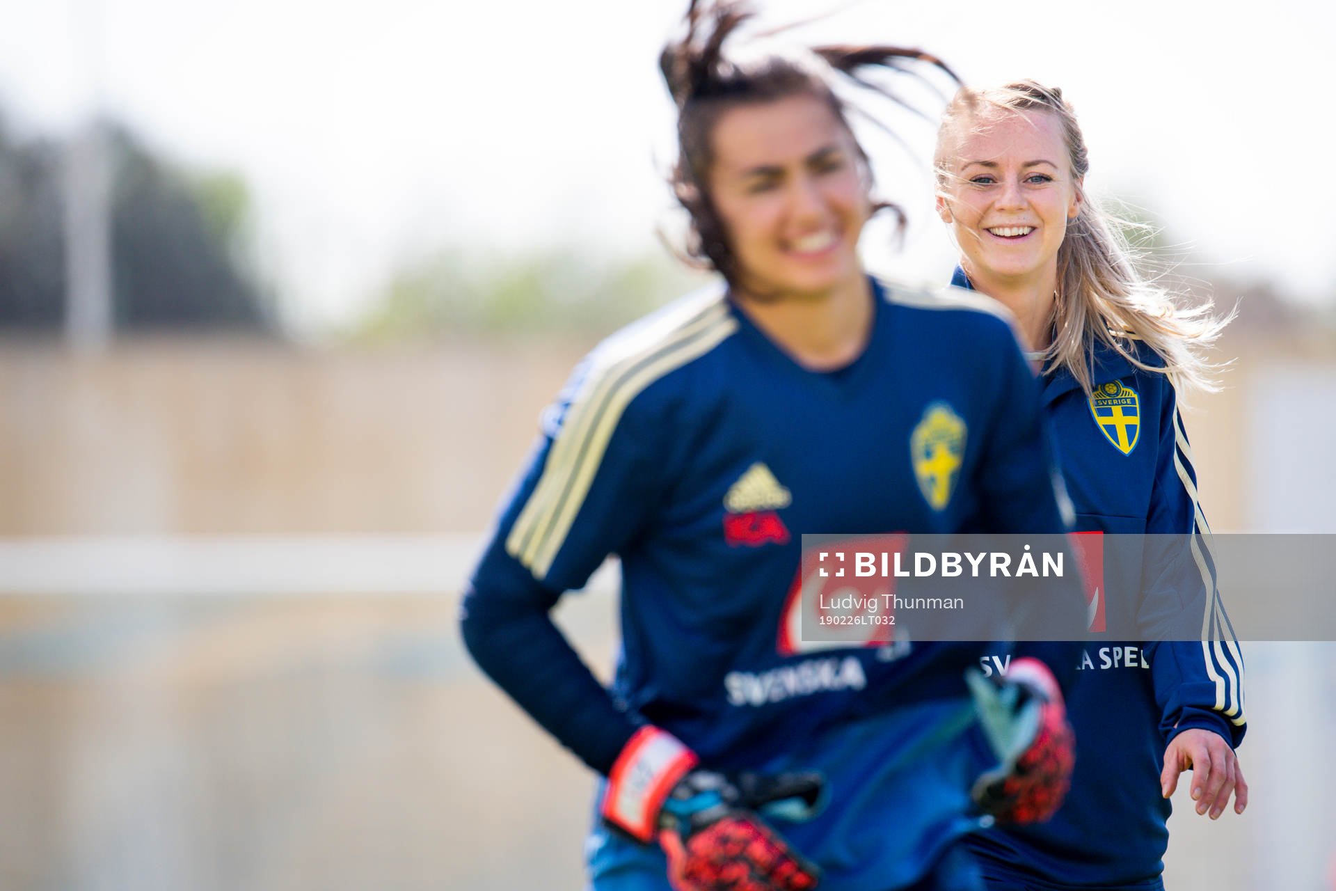 Målvakt Zecira Musovic och Amanda Ilestedt