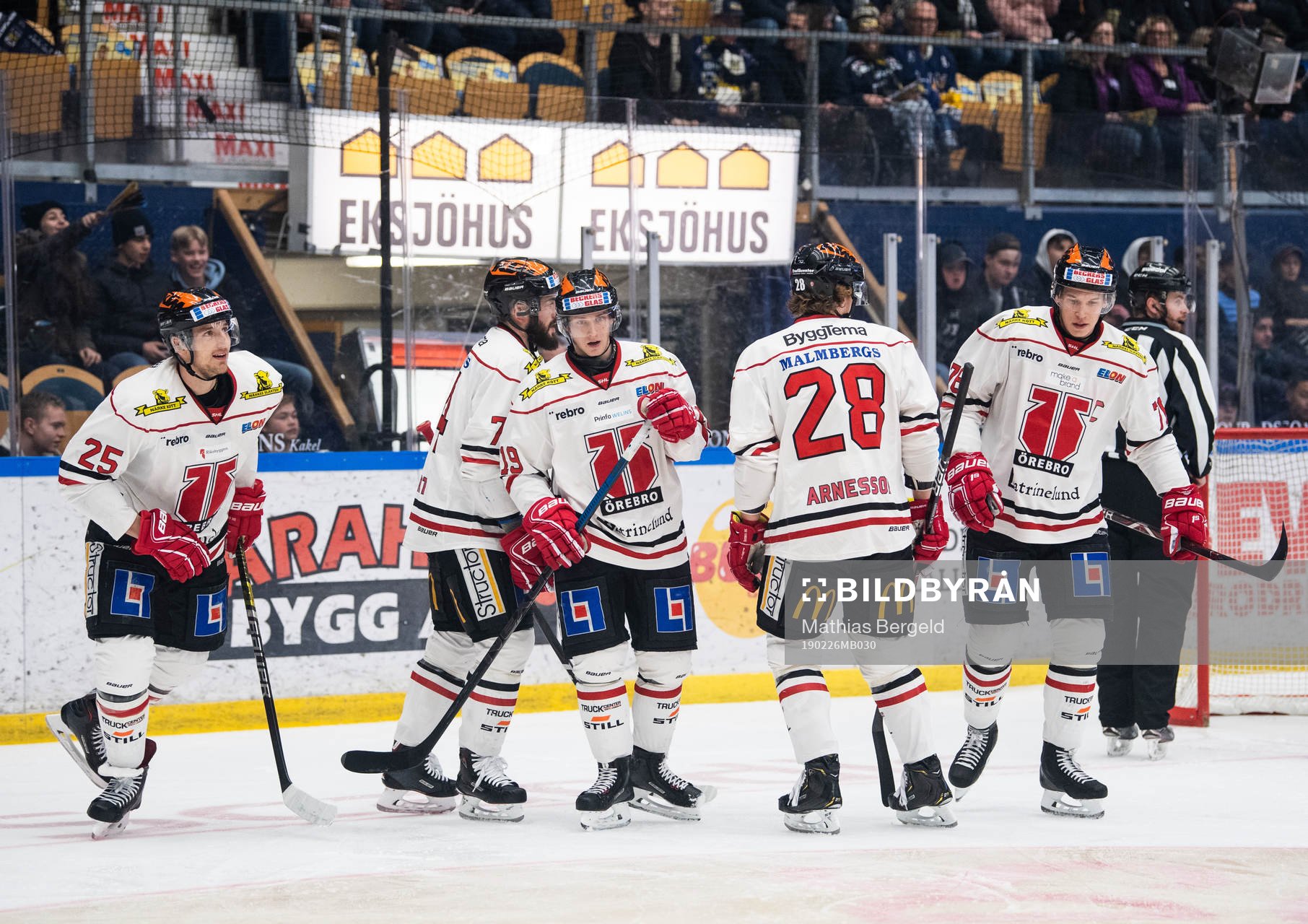 Örebros Anton Hedman, Nick Ebert, Patrik Virta, Linus