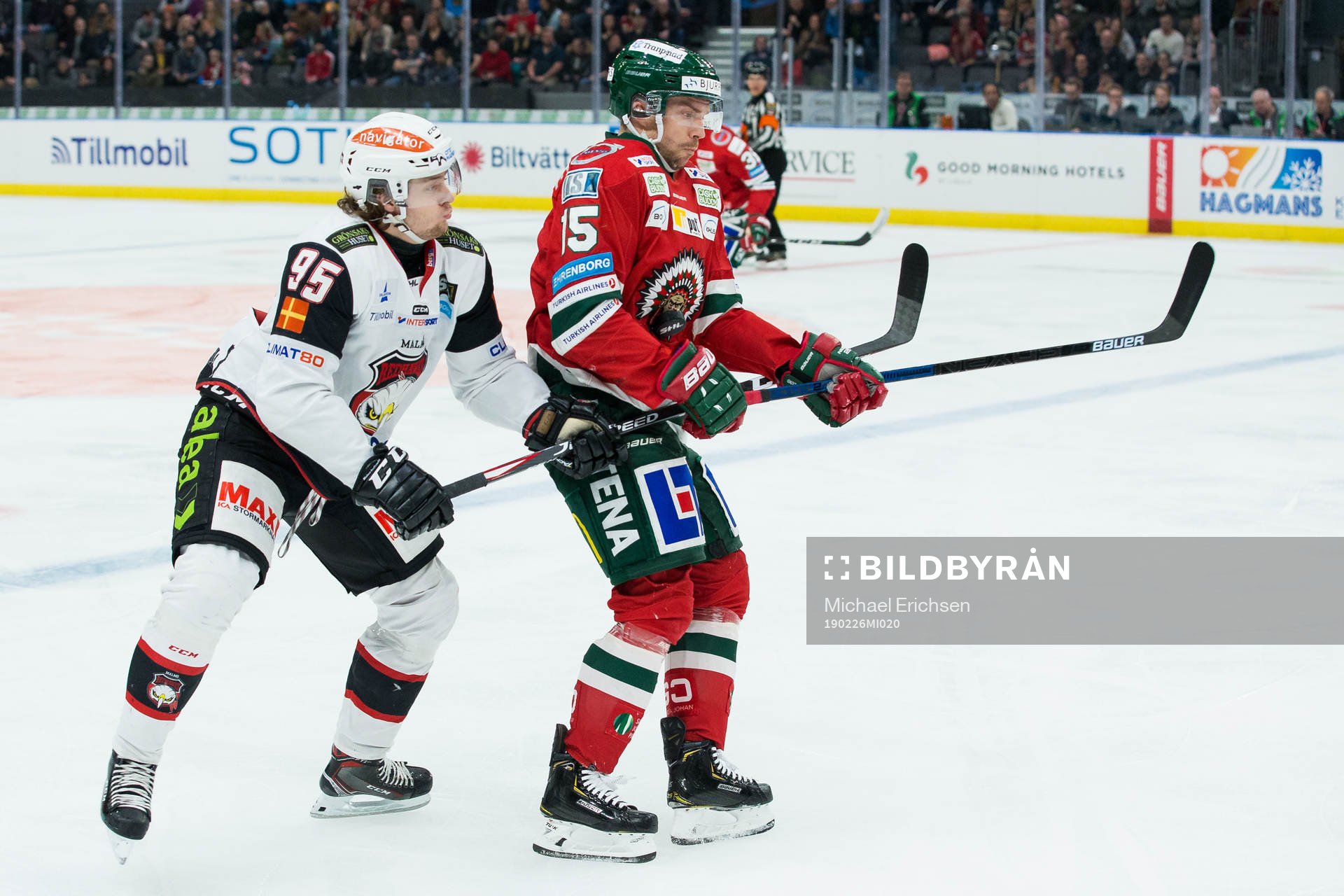 Malmö Redhawks Carl Persson och Frölundas Anders