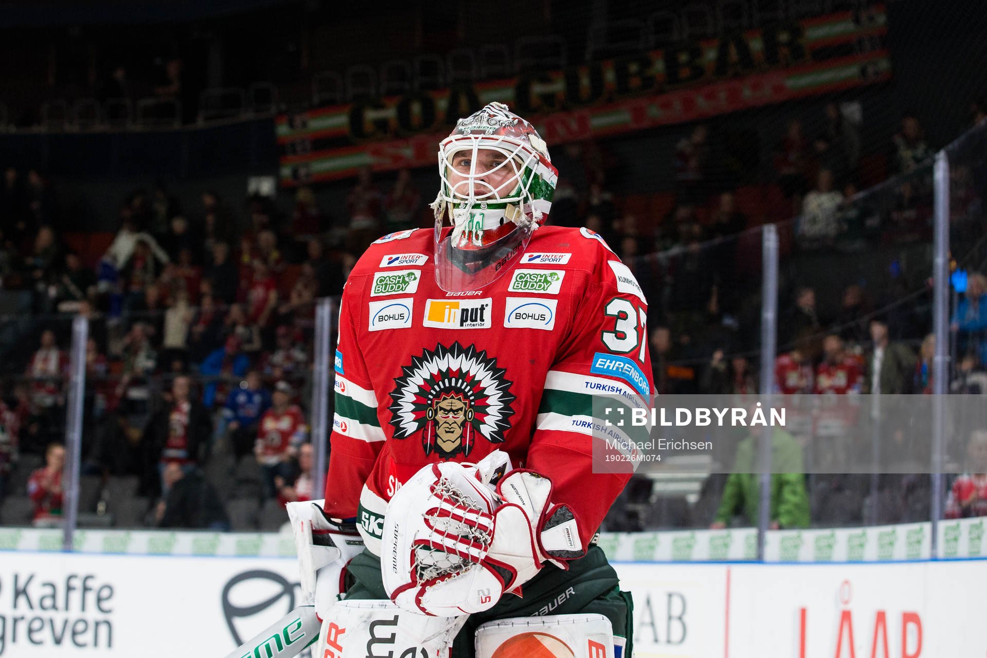Frölundas målvakt Johan Gustafsson