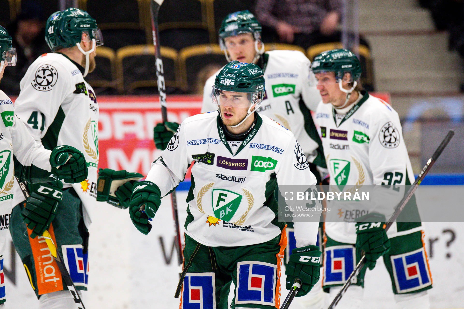 Färjestads Michael Lindqvist jublar