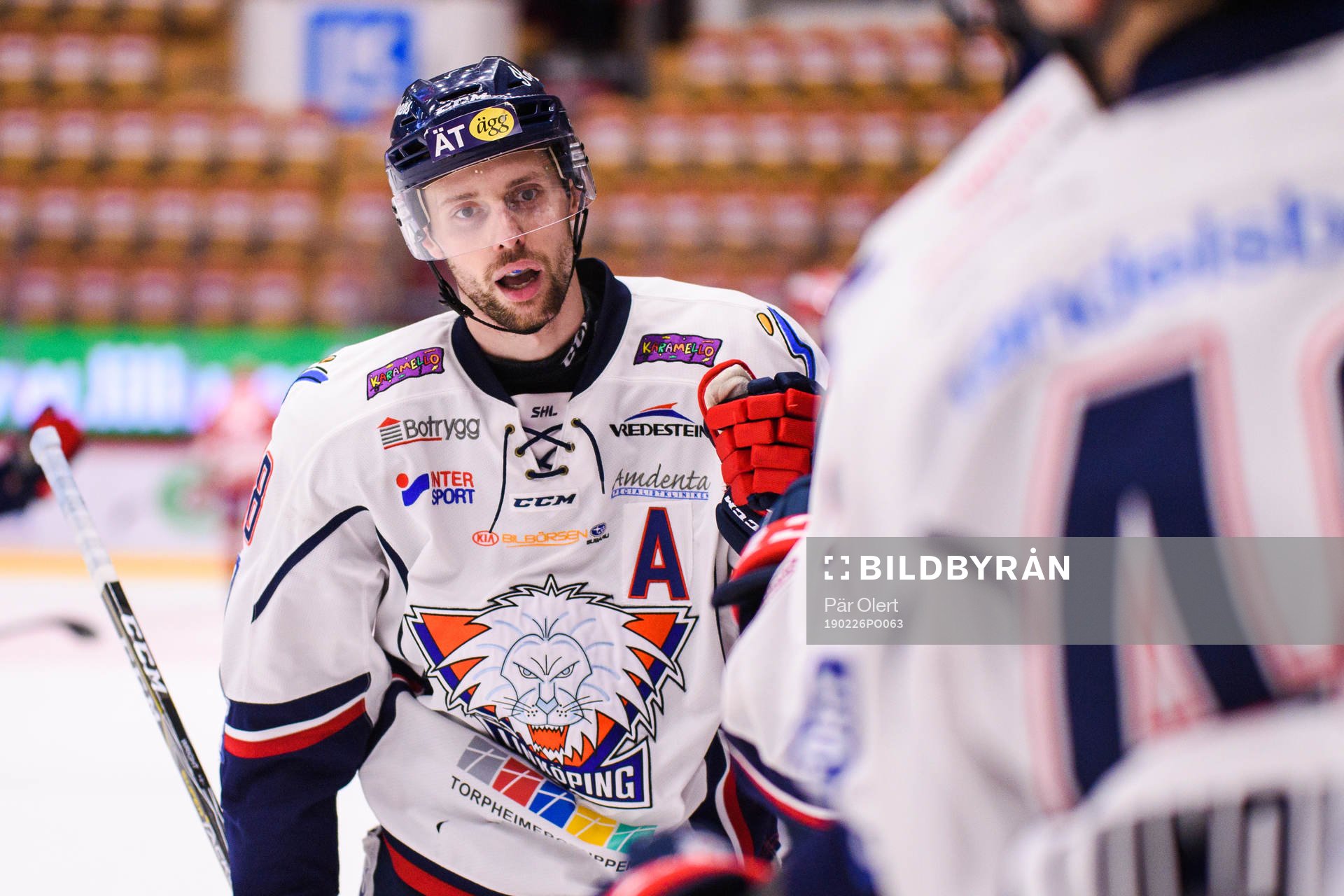 Linköpings James Wright jublar