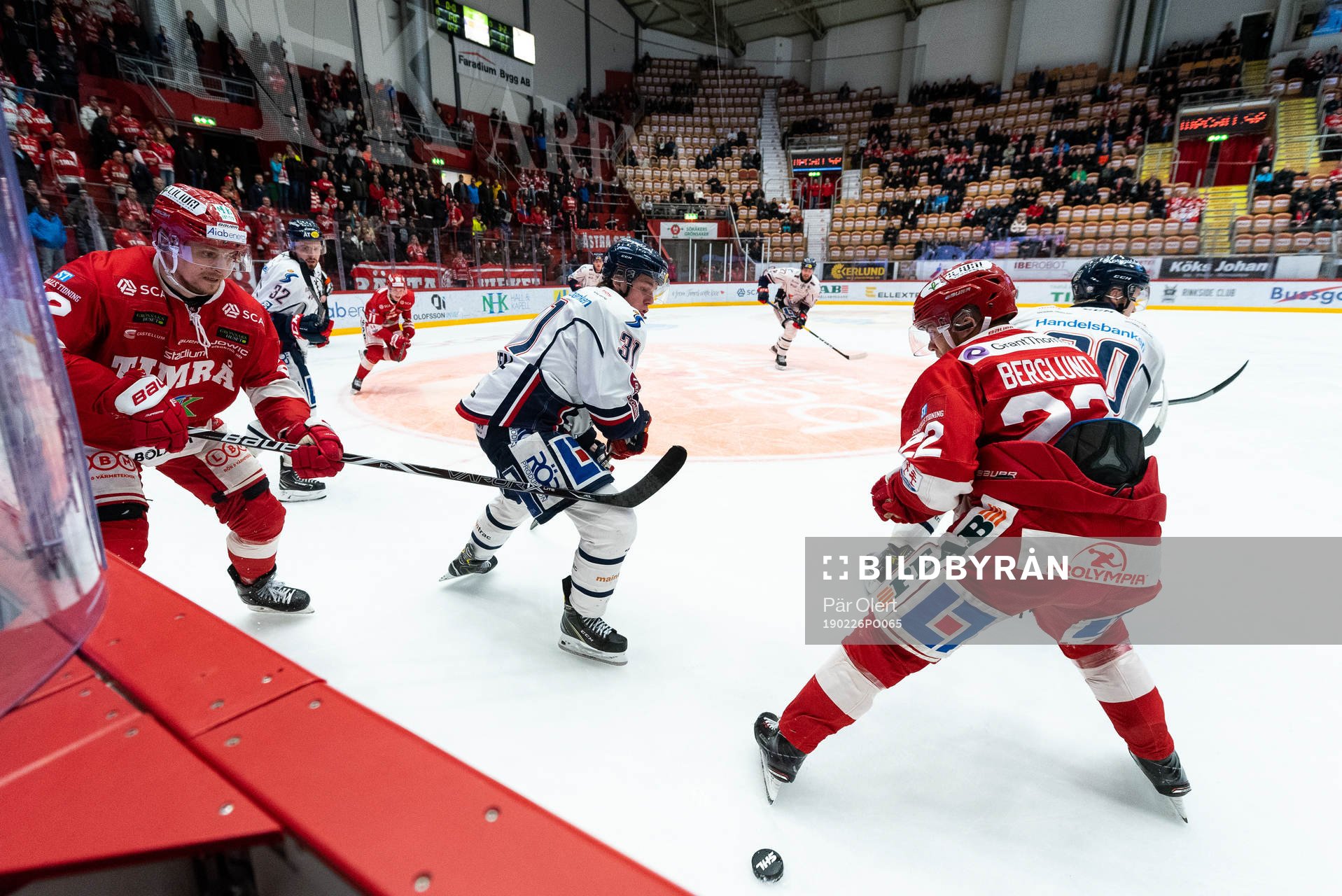Linköpings Olle Lycksell och Timrås Emil Berglund