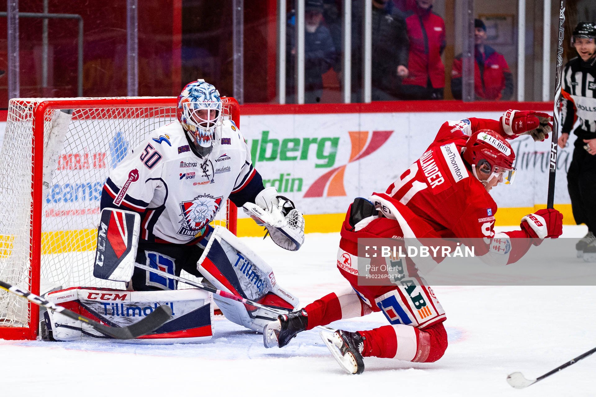 Linköpings målvakt Jonas Gustavsson och Timrås Filip