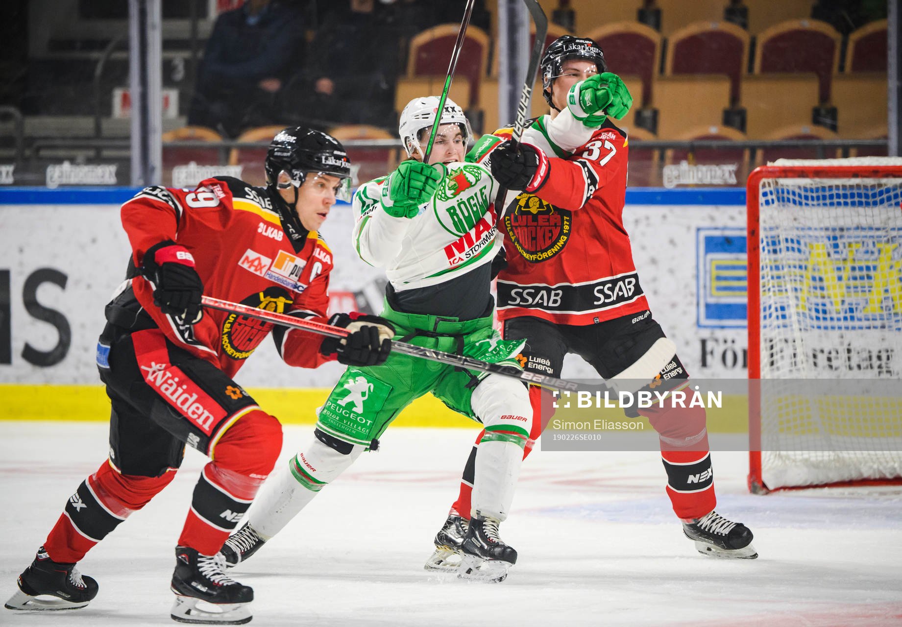Rögles Nils Höglander och Luleås Isac Lundeström