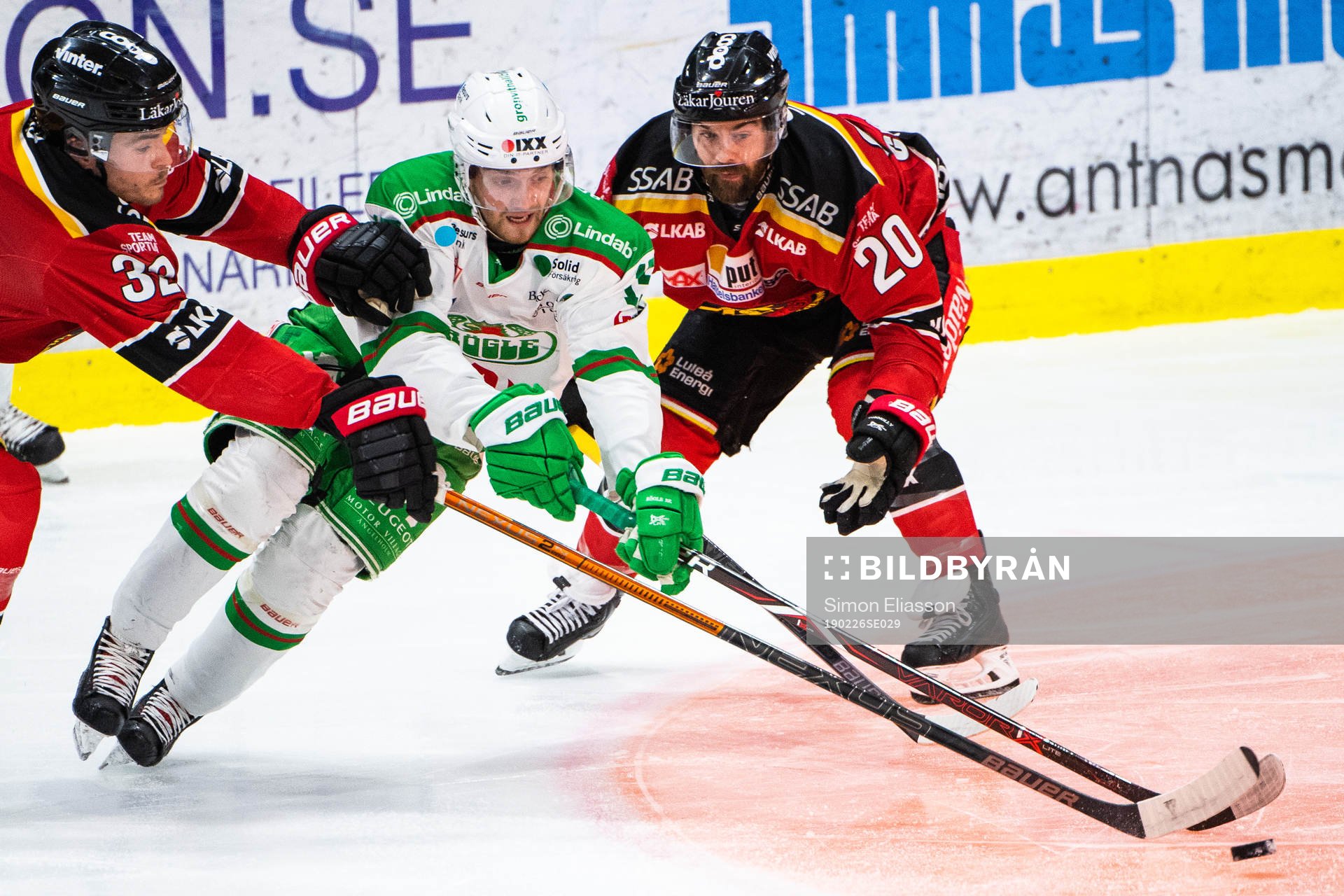Luleås Oscar Engsund, Rögles Simon Ryfors och Luleås