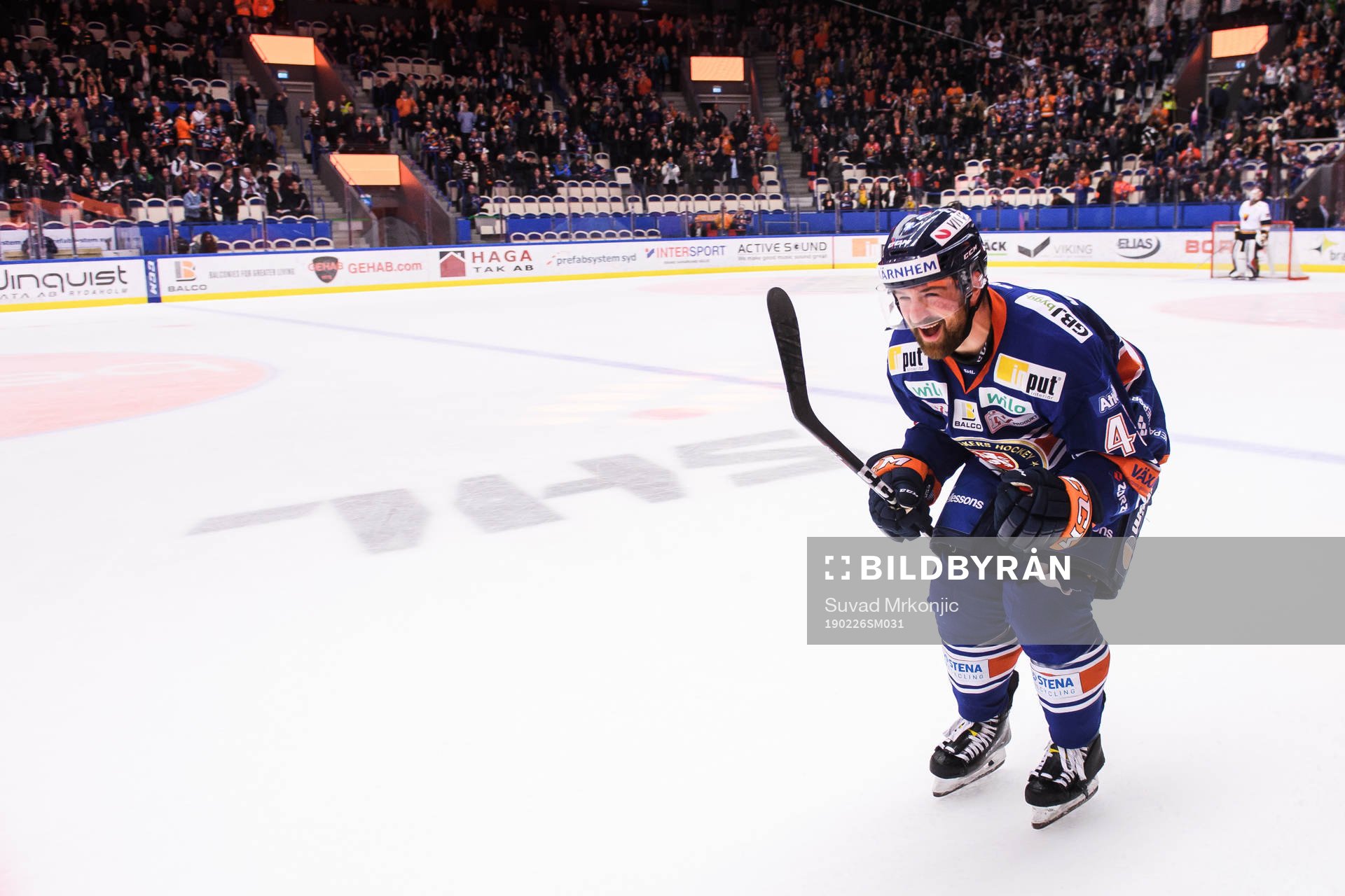 Växjös Nichlas Hardt jublar
