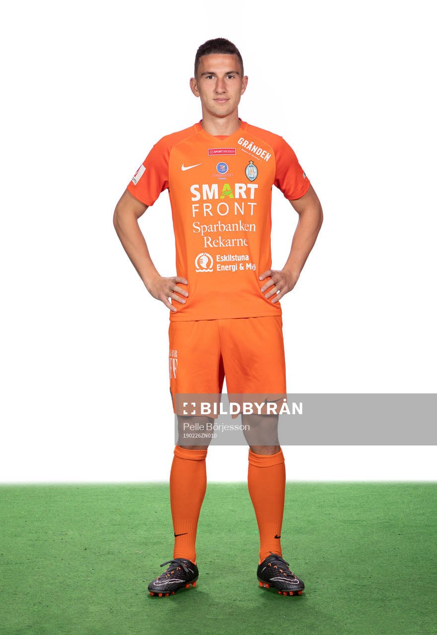 AFC Eskilstunas Adnan Kojic poserar för ett porträtt den 26 februari 2019 i Eskilstuna.