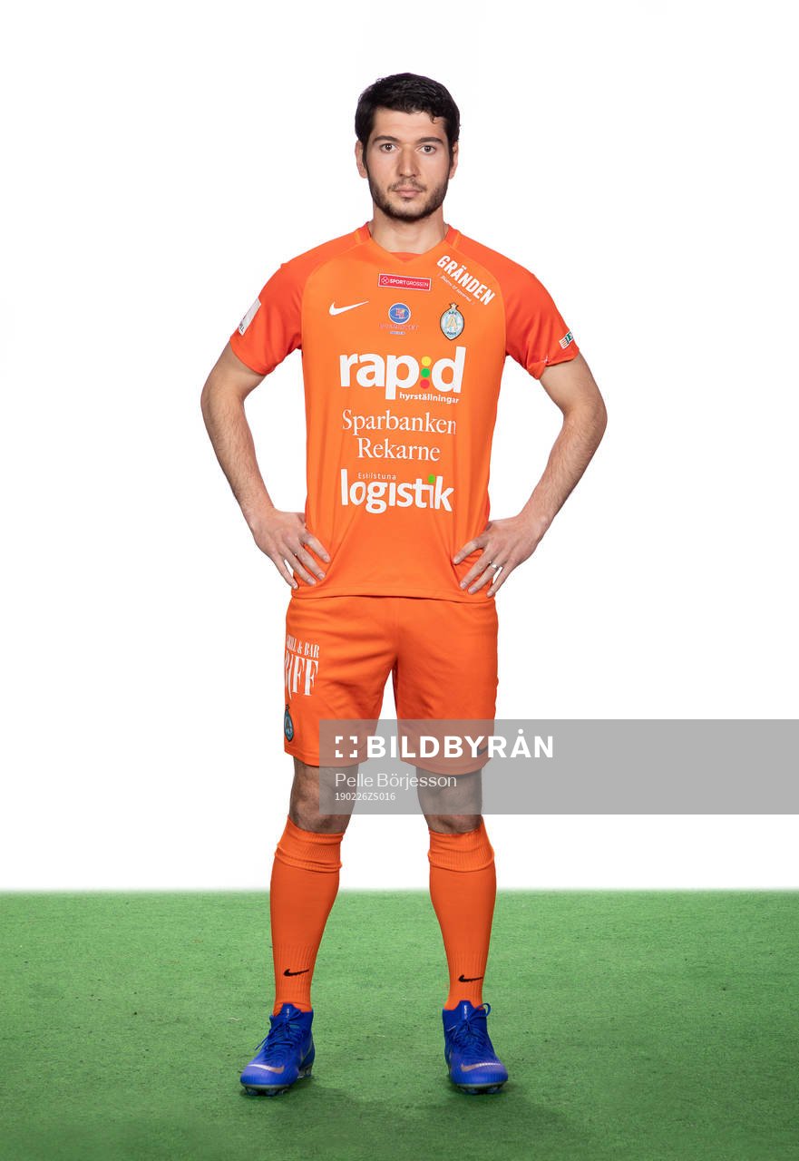 AFC Eskilstunas Anel Rashkaj poserar för ett porträtt den 26 februari 2019 i Eskilstuna.