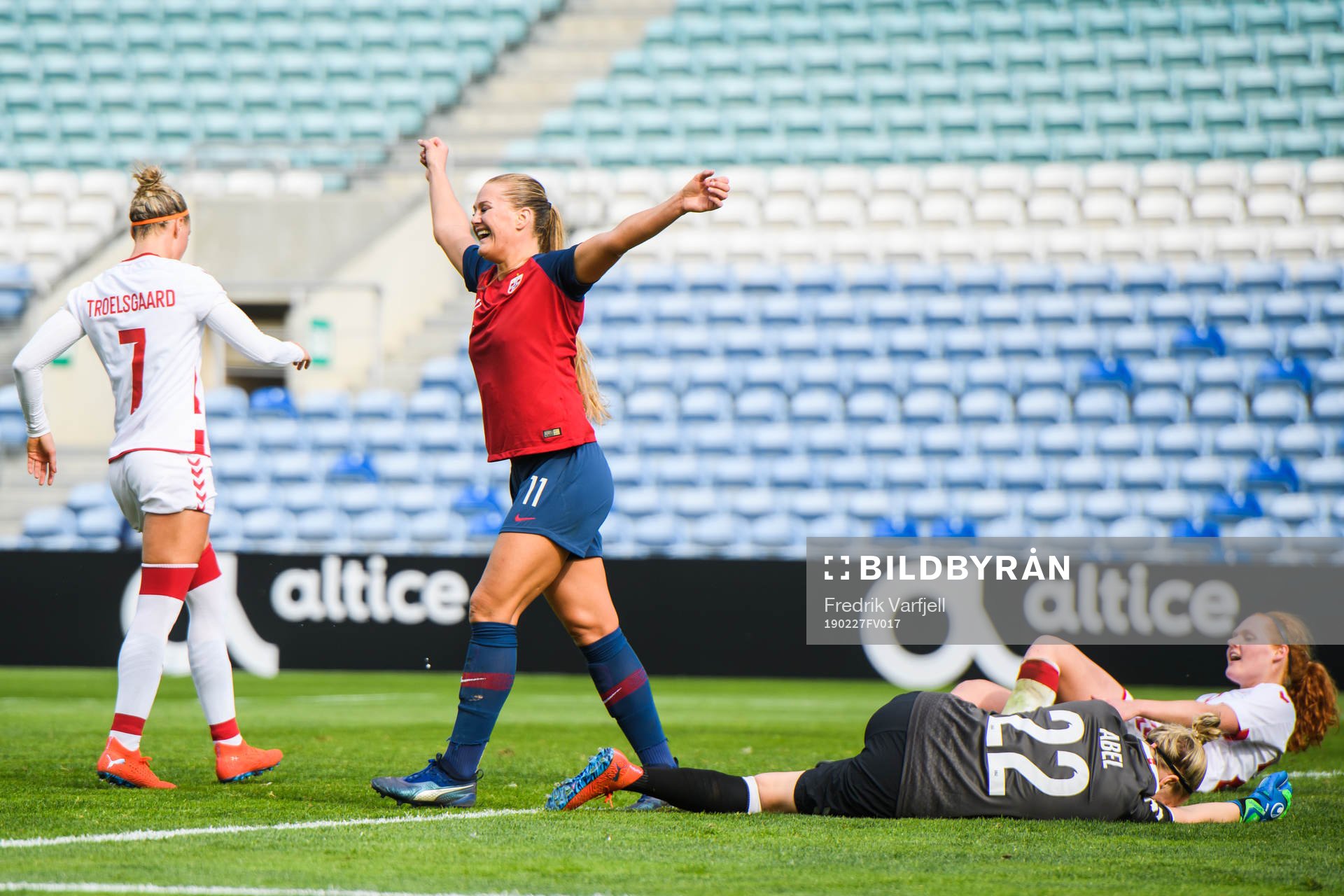 Lisa-Marie Karlseng Utland. of Norway celebrates