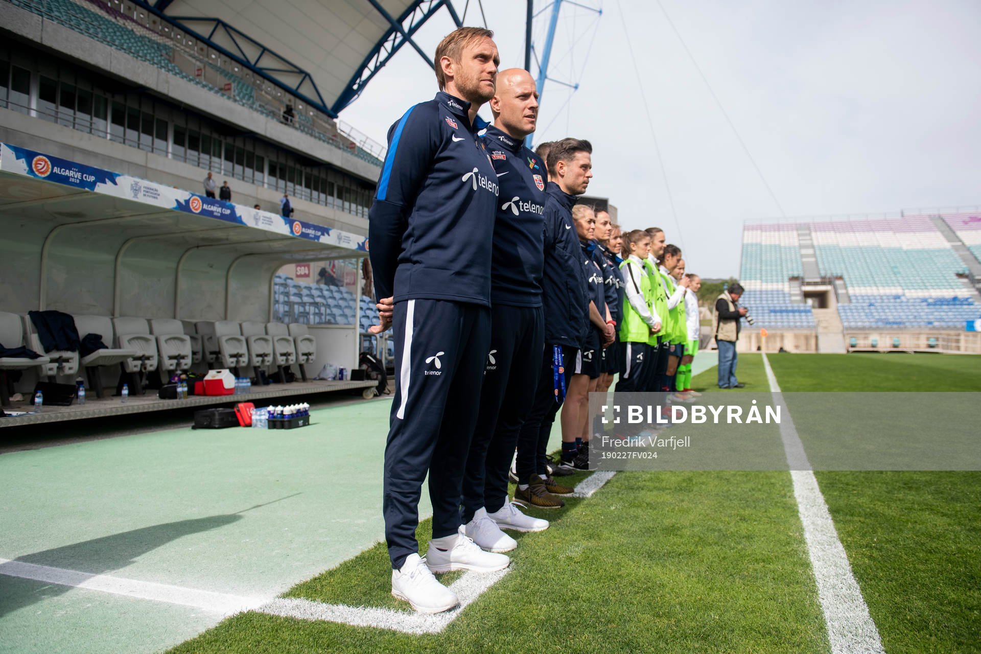 Martin Sjögren, head coach of Norway, and Anders Jacobson,