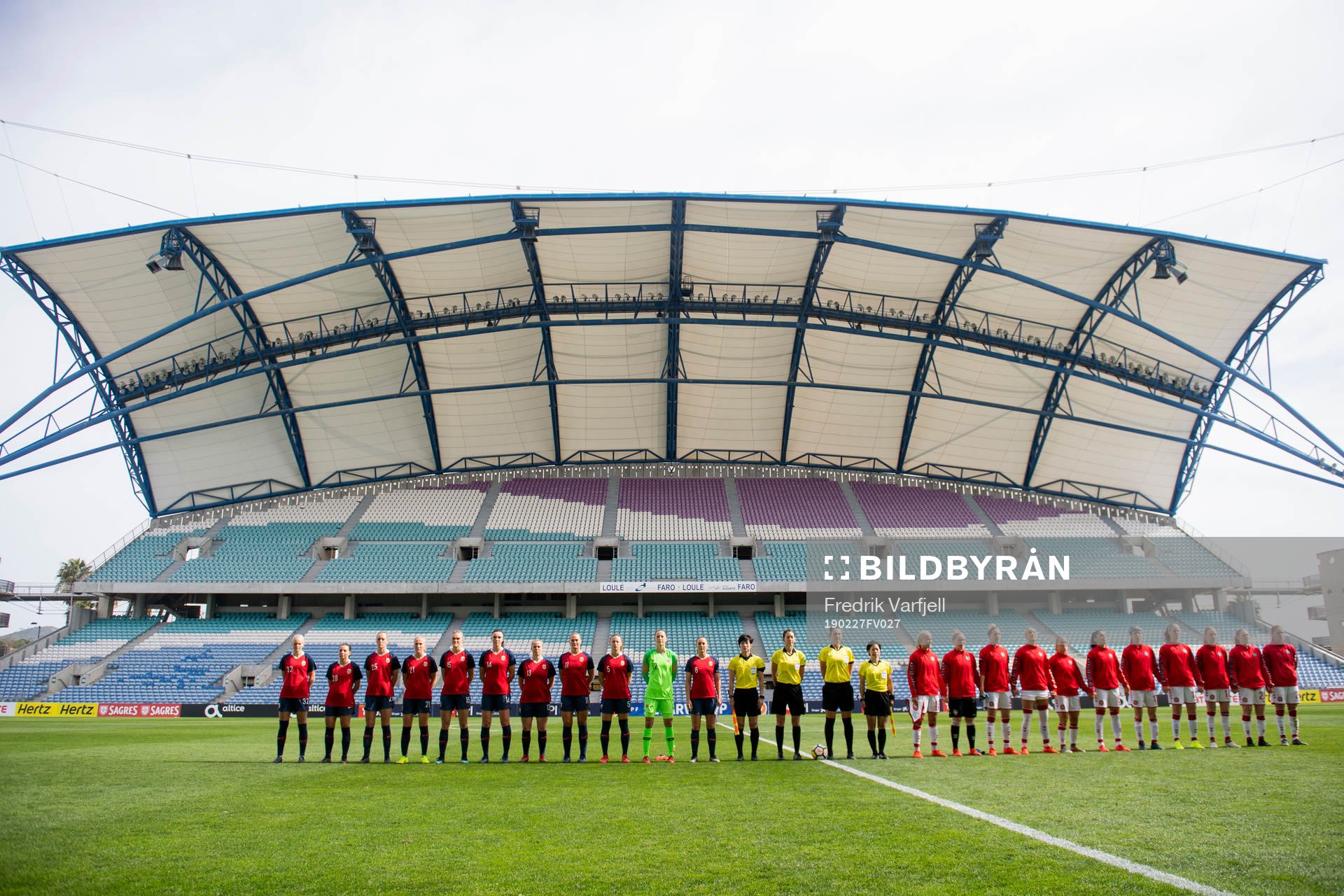 The players of Norway and Denmark