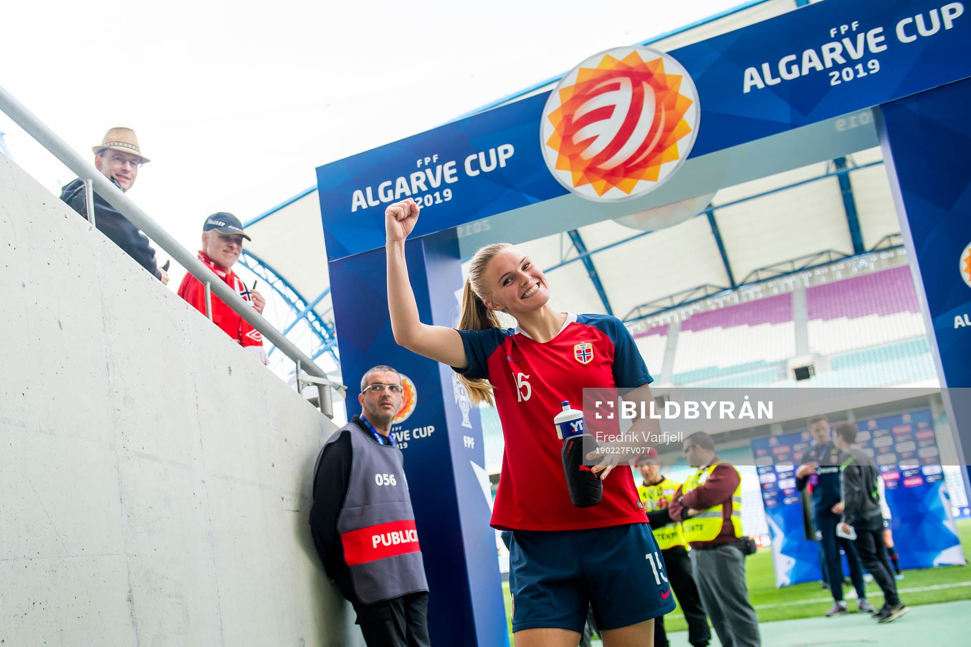 Kristine Leine of Norway celebrates