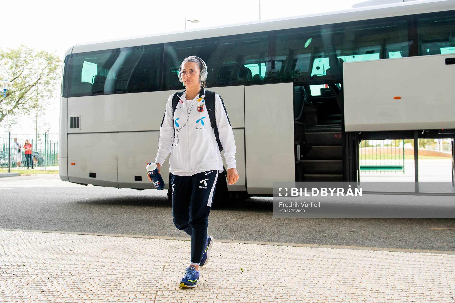 Cecilie Redisch Kvamme of Norway arrives the stadium