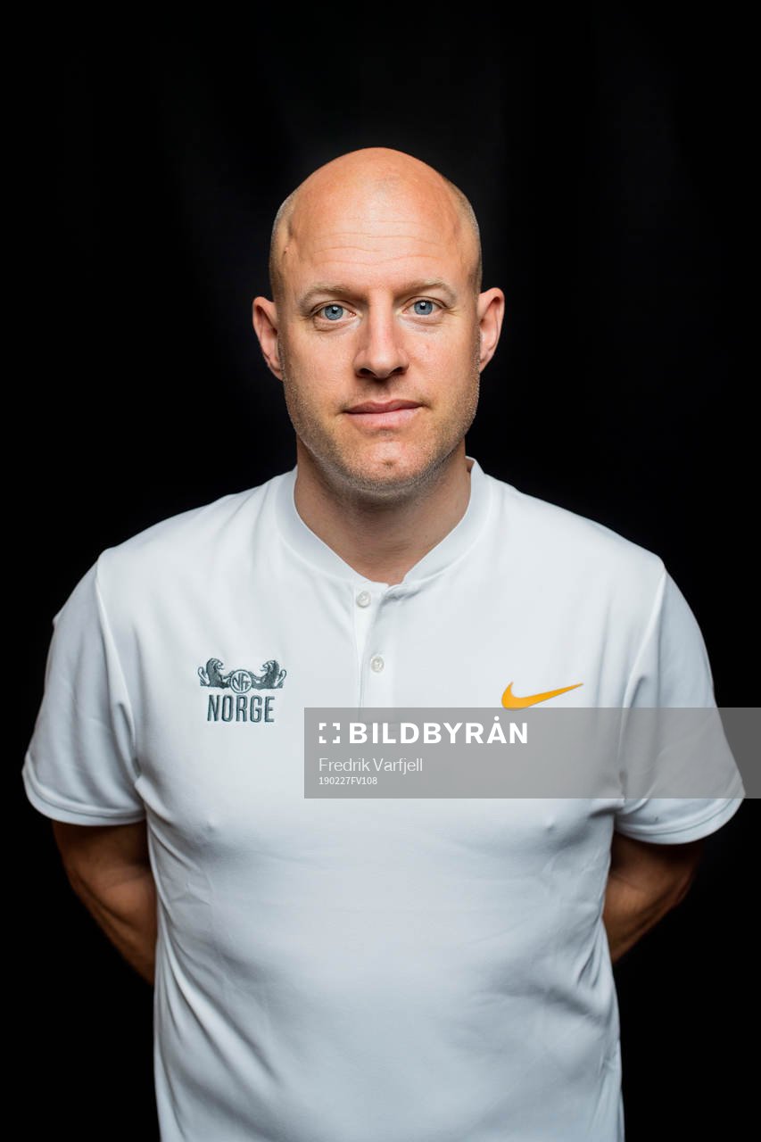 Anders Jacobson, assistant coach of Norway, poses for a