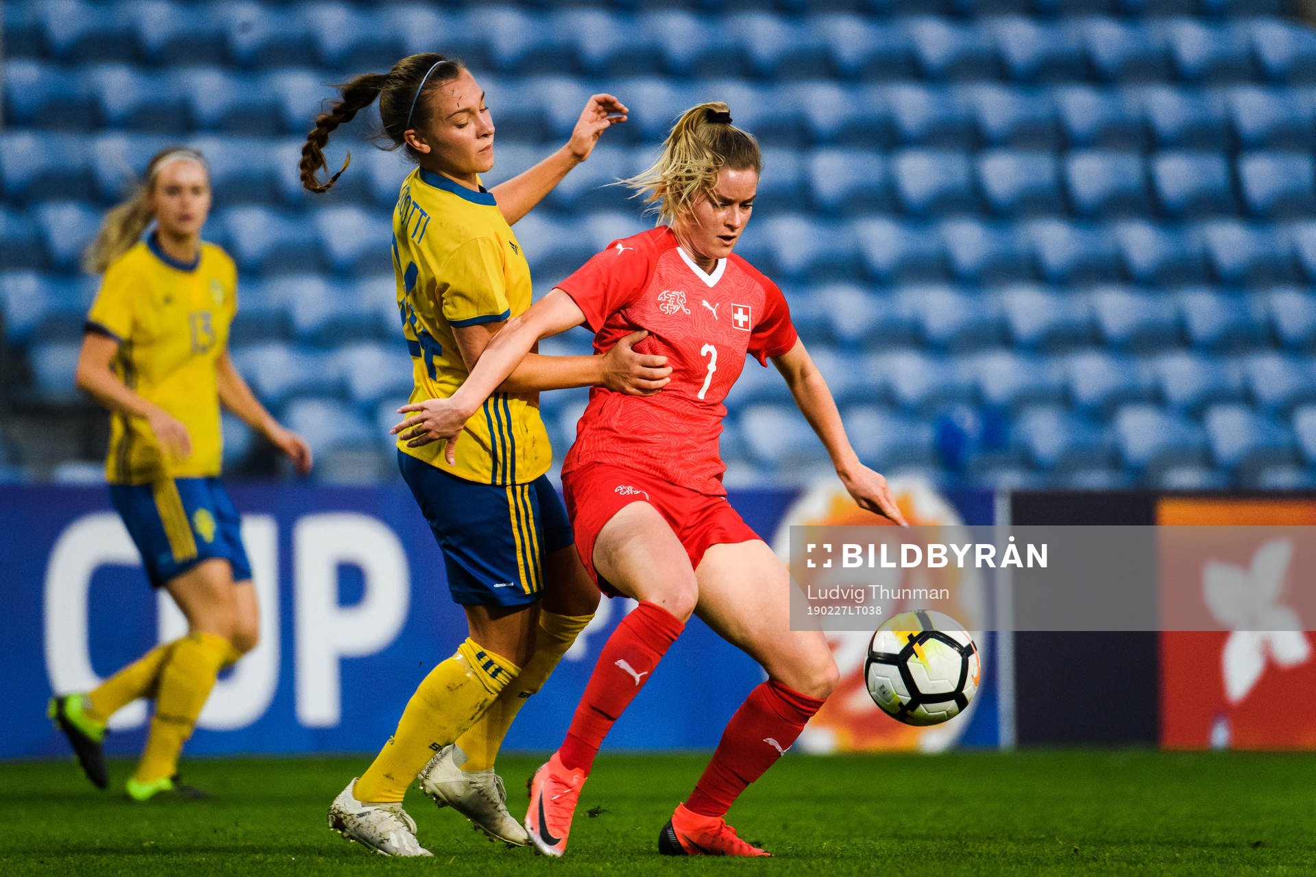 Julia Zigiotti Olme  of Sweden  and Marilena Widmer of