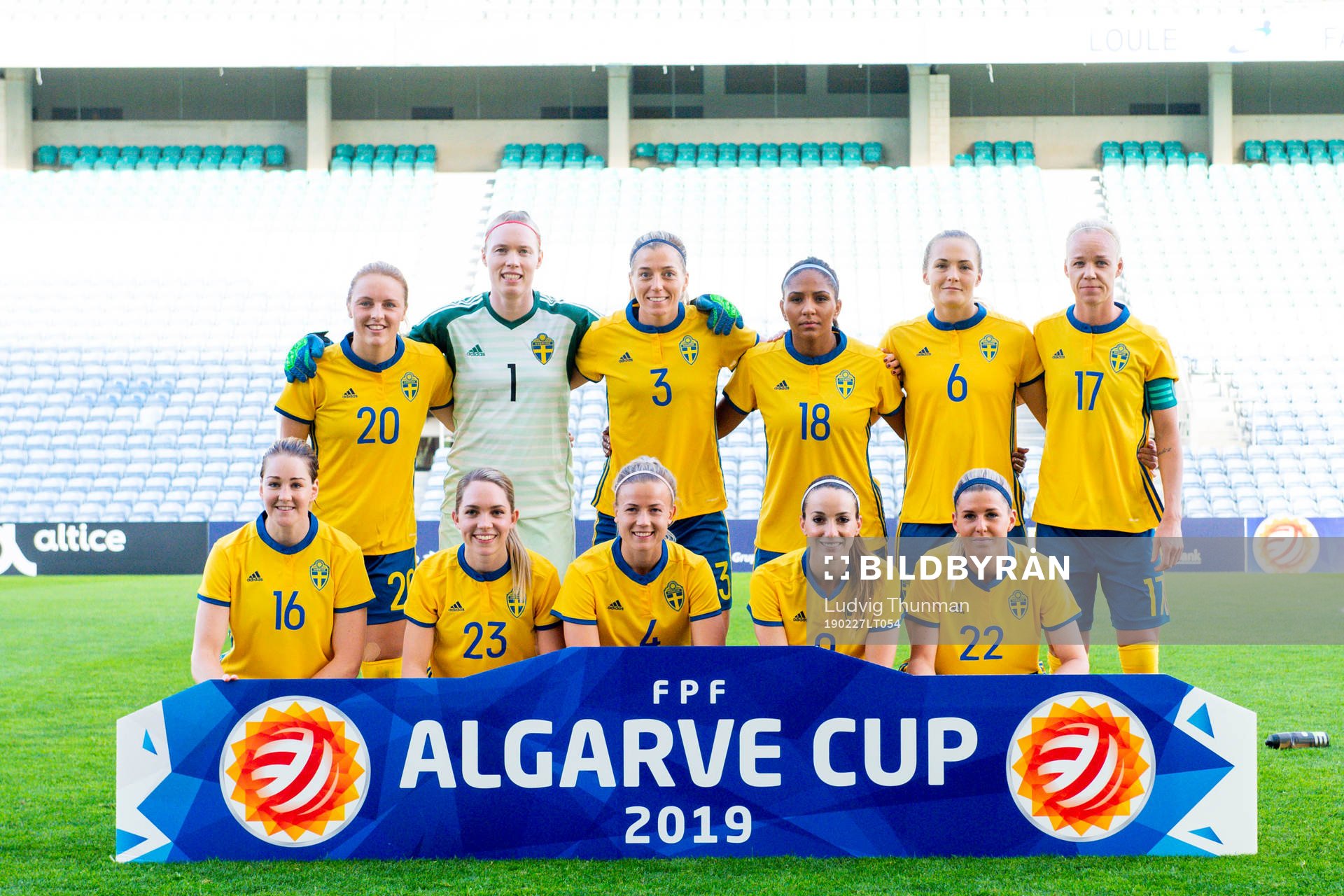Mimmi Larsson, goalkeeper Hedvig Lindahl, Linda Sembrant,