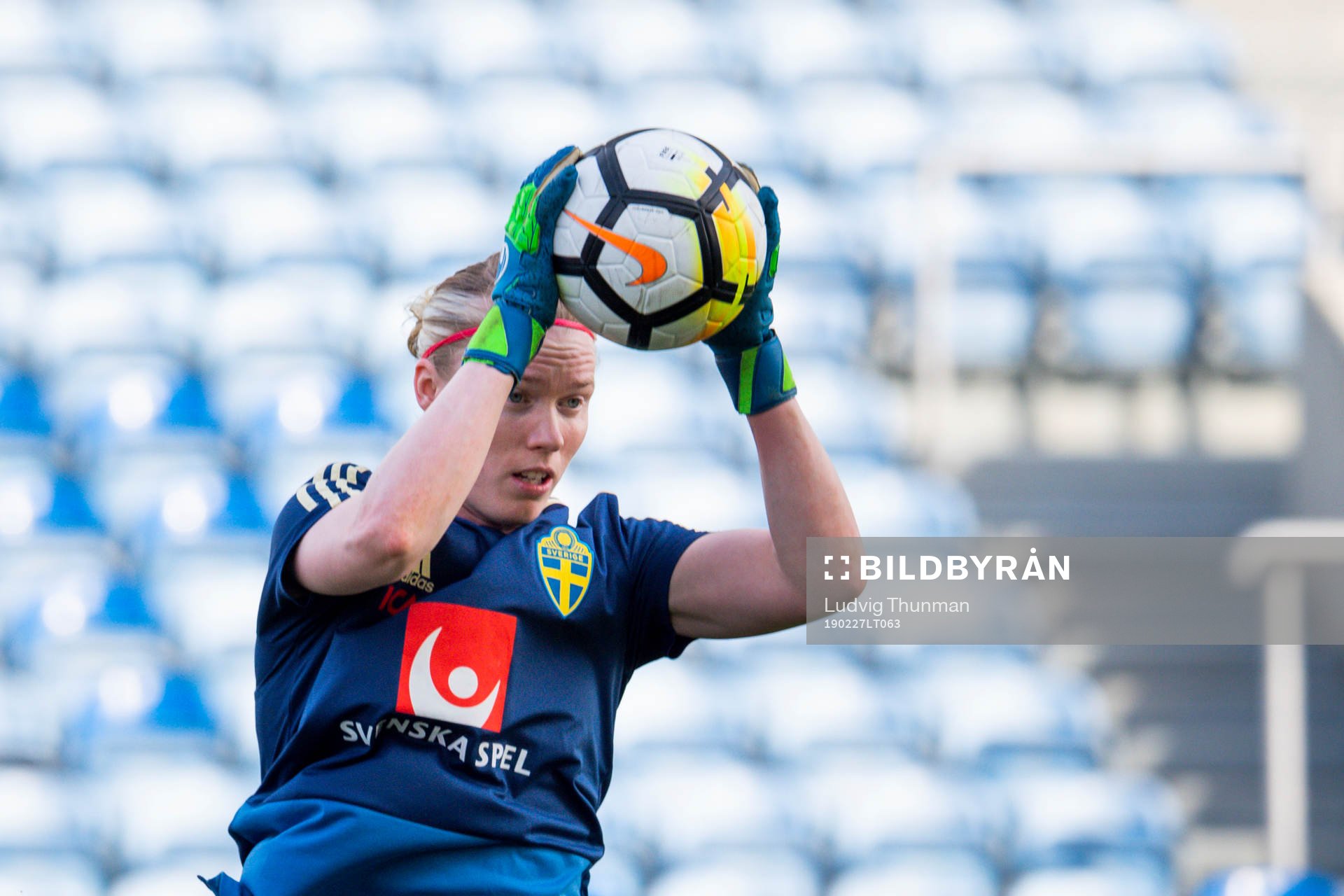 Goalkeeper Hedvig Lindahl of Sweden