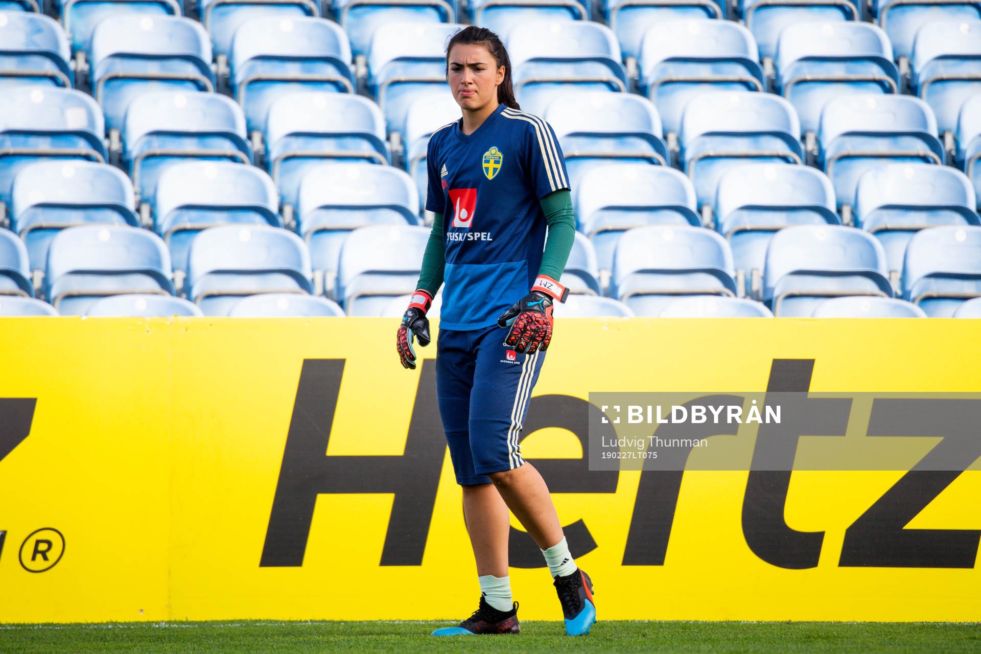 Goalkeeper Zecira Musovic of Sweden