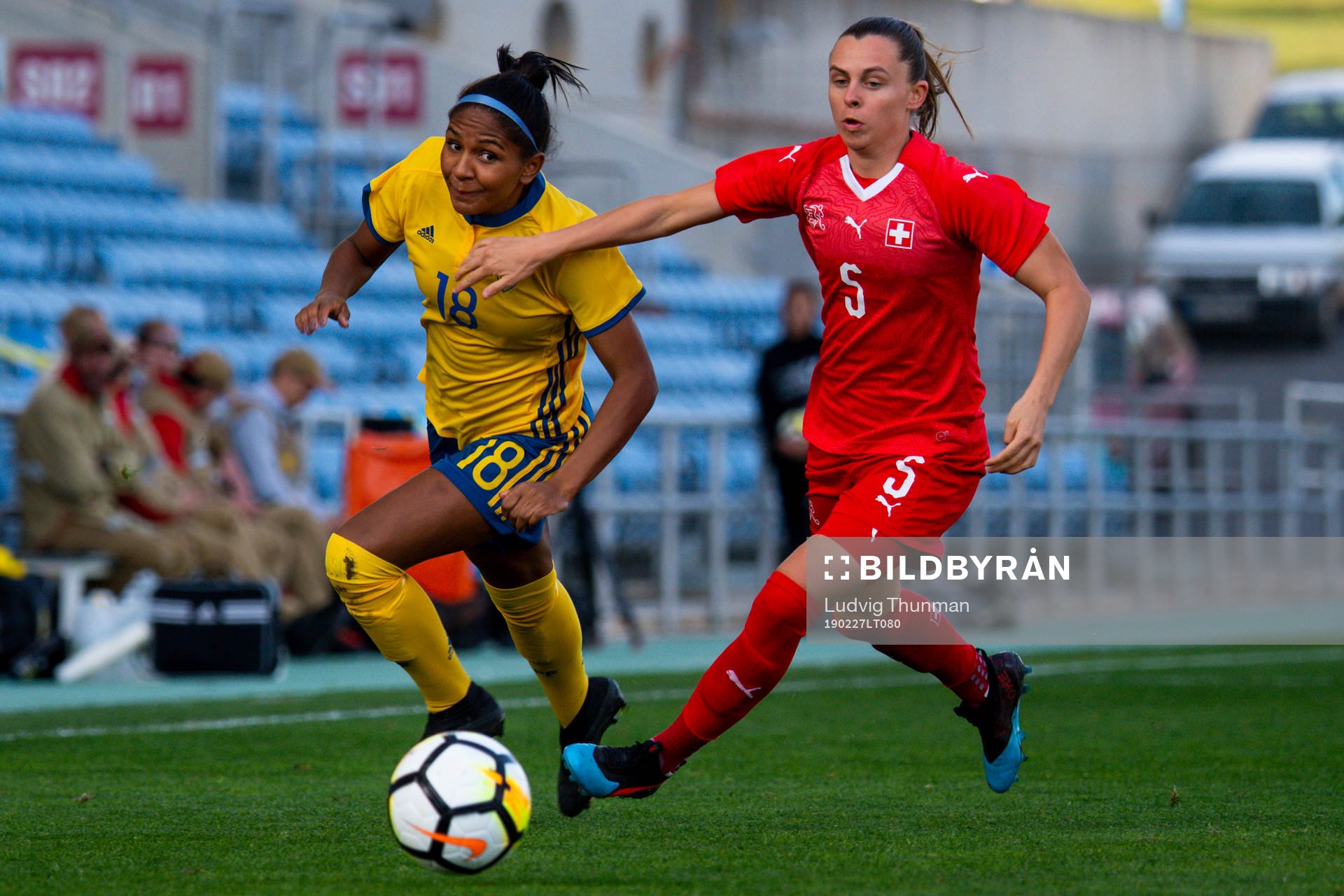 Madelen Janogy of Sweden and Noëlle Maritz of Switzerland