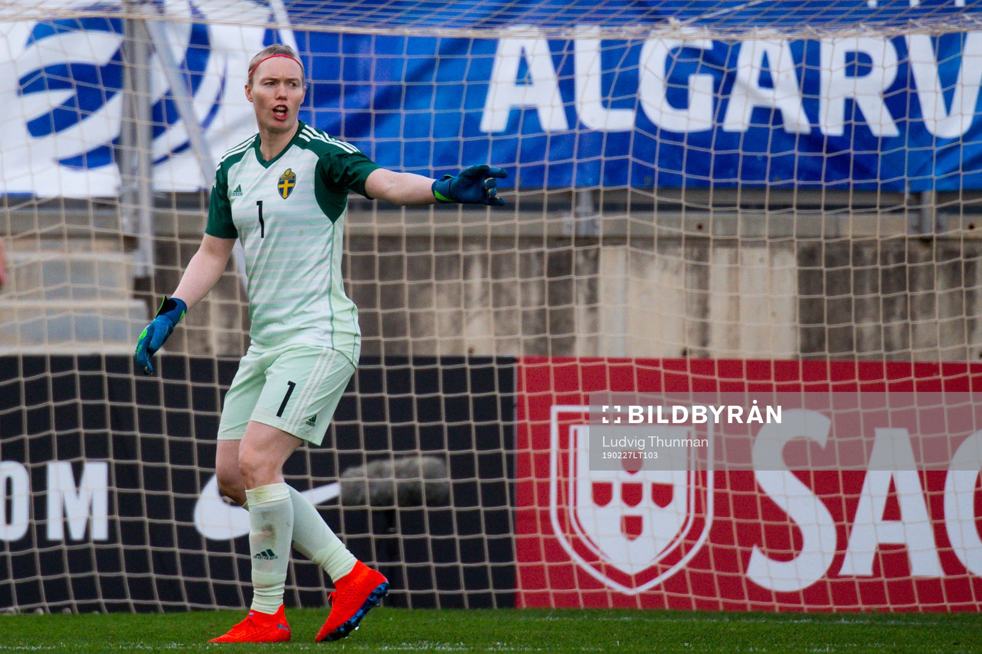 Goalkeeper Hedvig Lindahl of Sweden