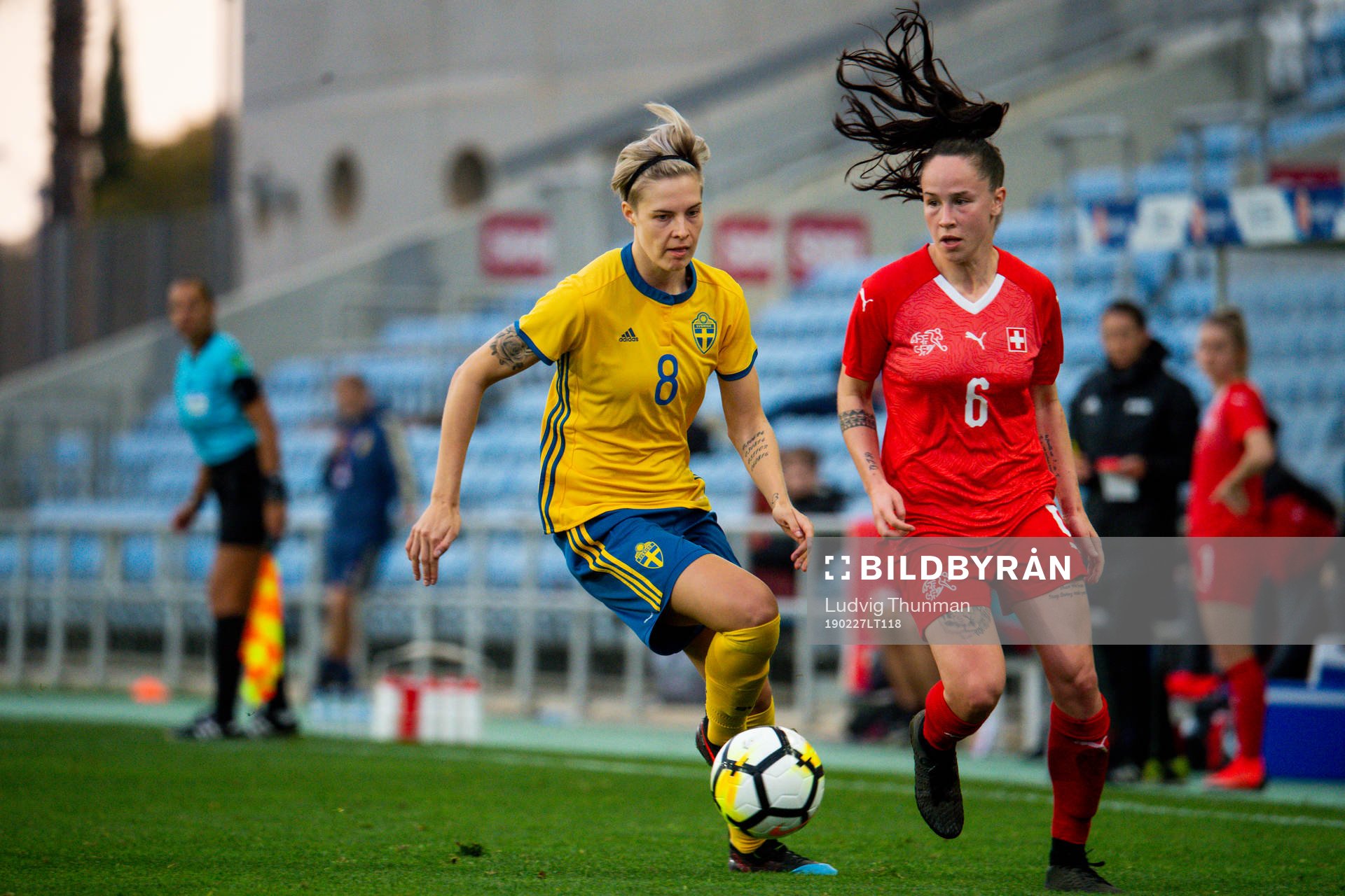 Lina Hurtig of Sweden and Geraldine Reuteler of Switzerland