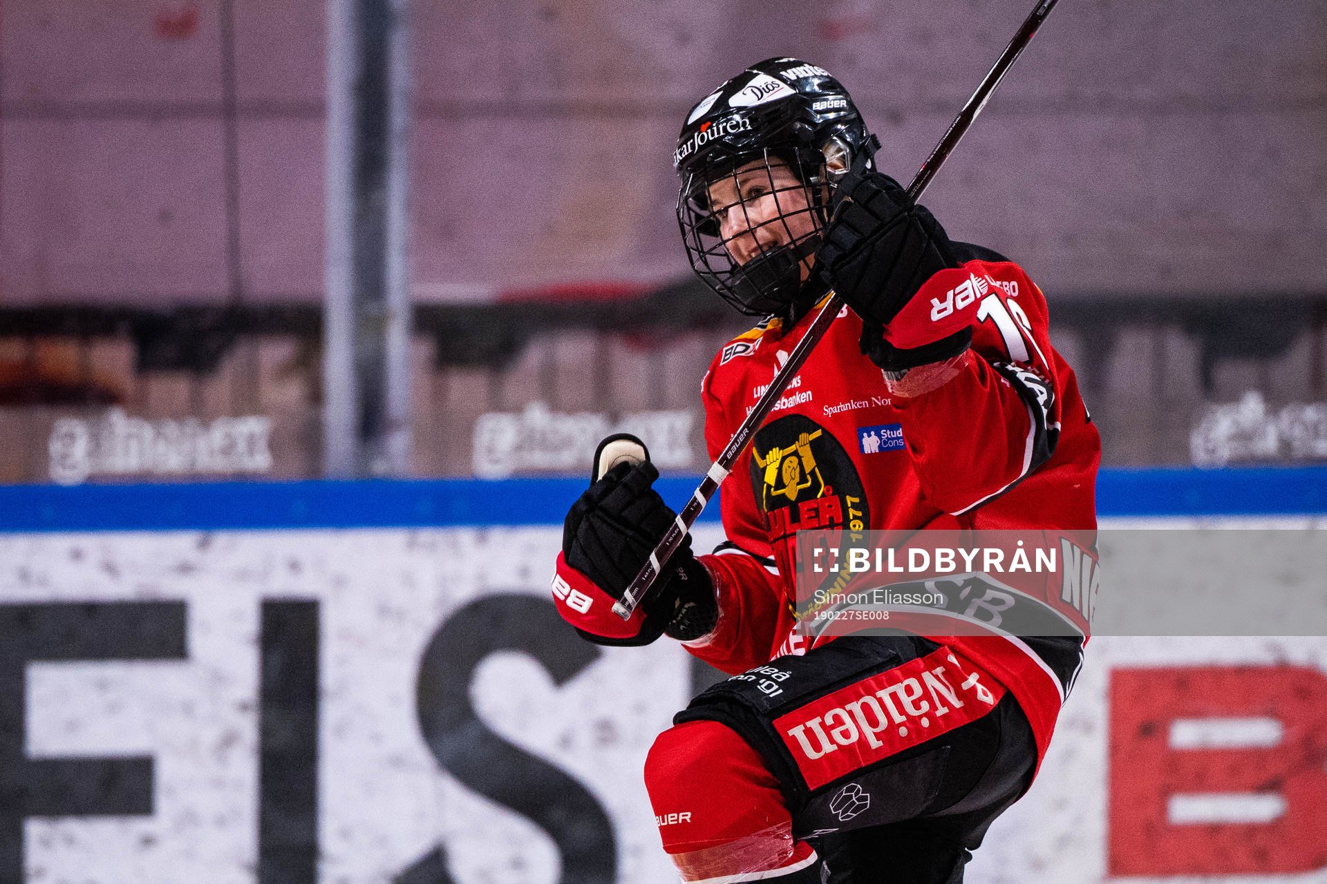 Luleås Petra Nieminen jublar