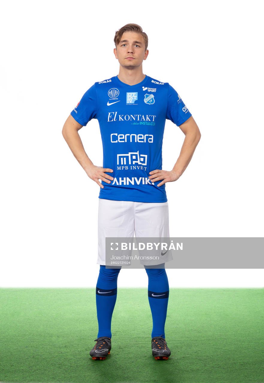 Norrbys Adam Eriksson poserar för ett porträtt den 27 februari 2019 i Borås.