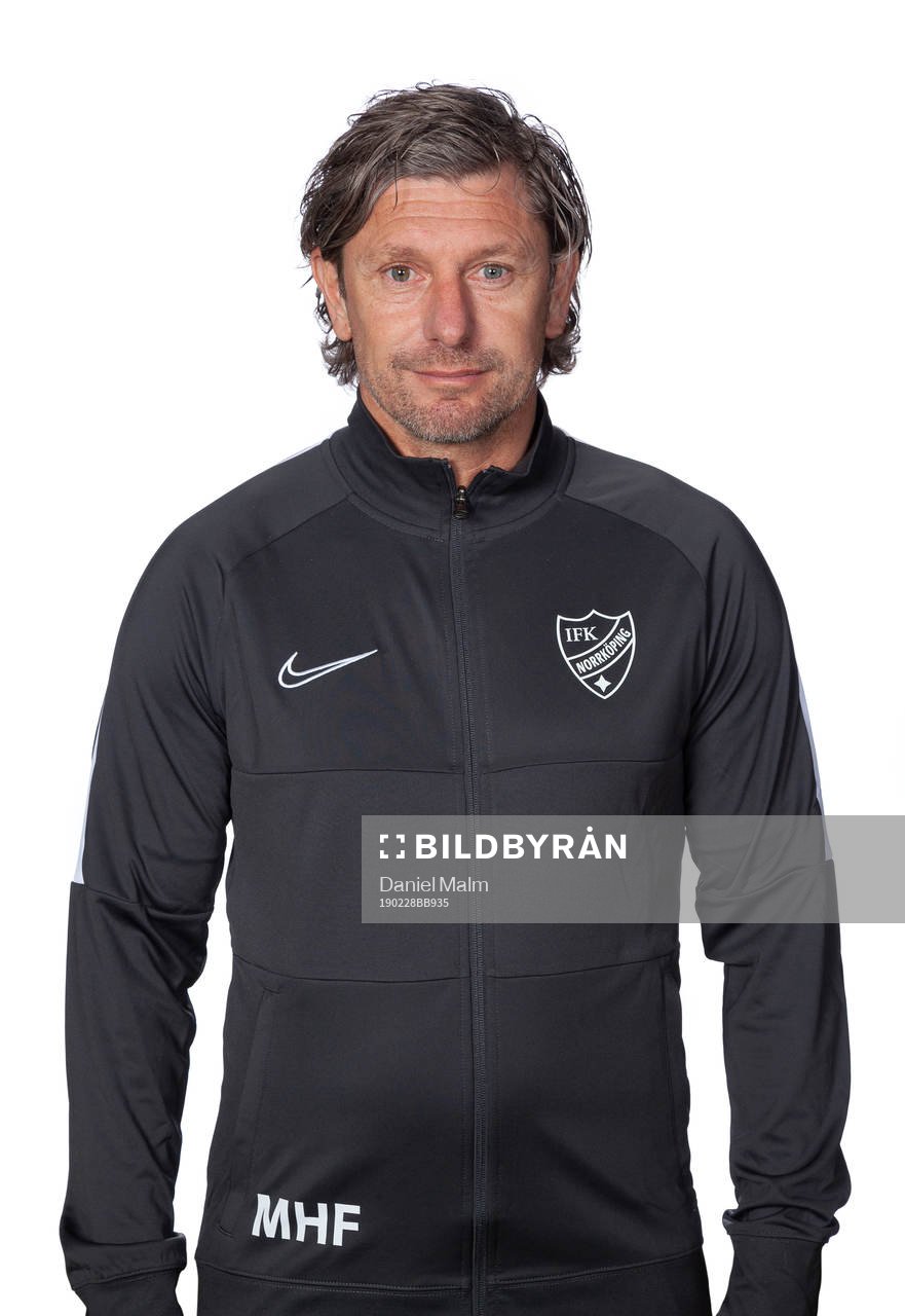 Norrköpings players  team manager Mikael Hansson Finér