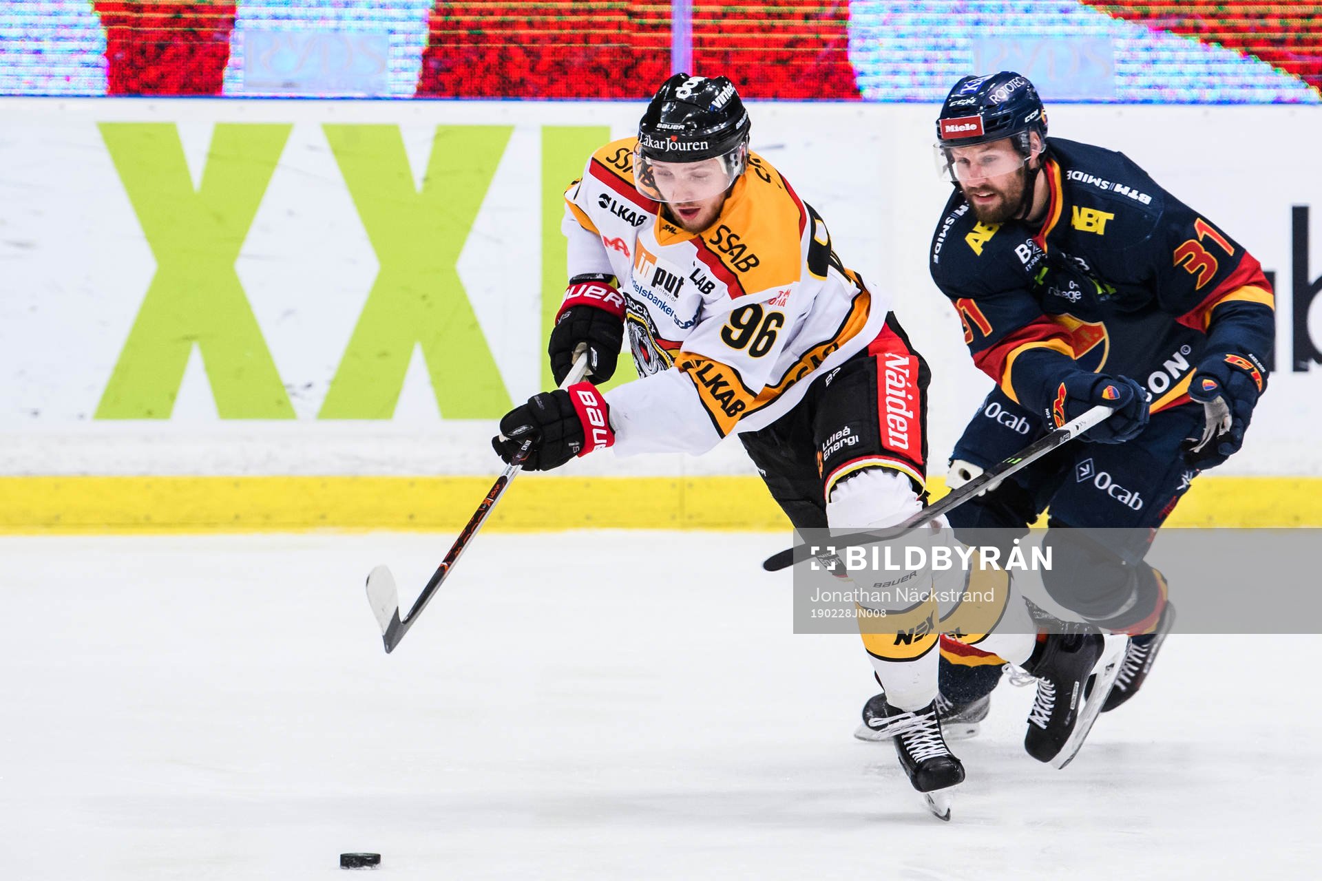 Luleås Robin Kovacs och Djurgårdens Dick Axelsson