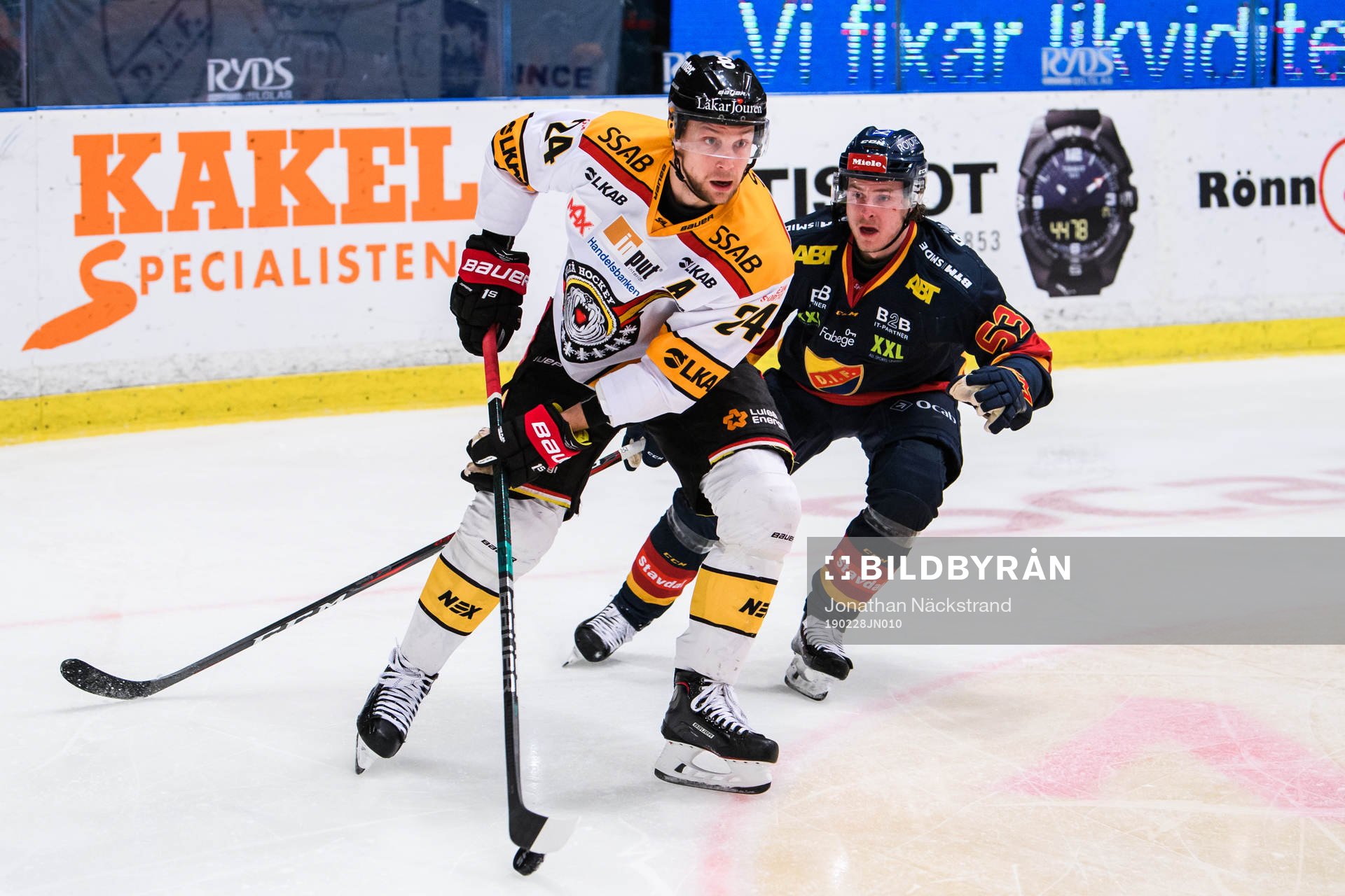 Luleås Johan Harju och Djurgårdens Bobbo Petersson